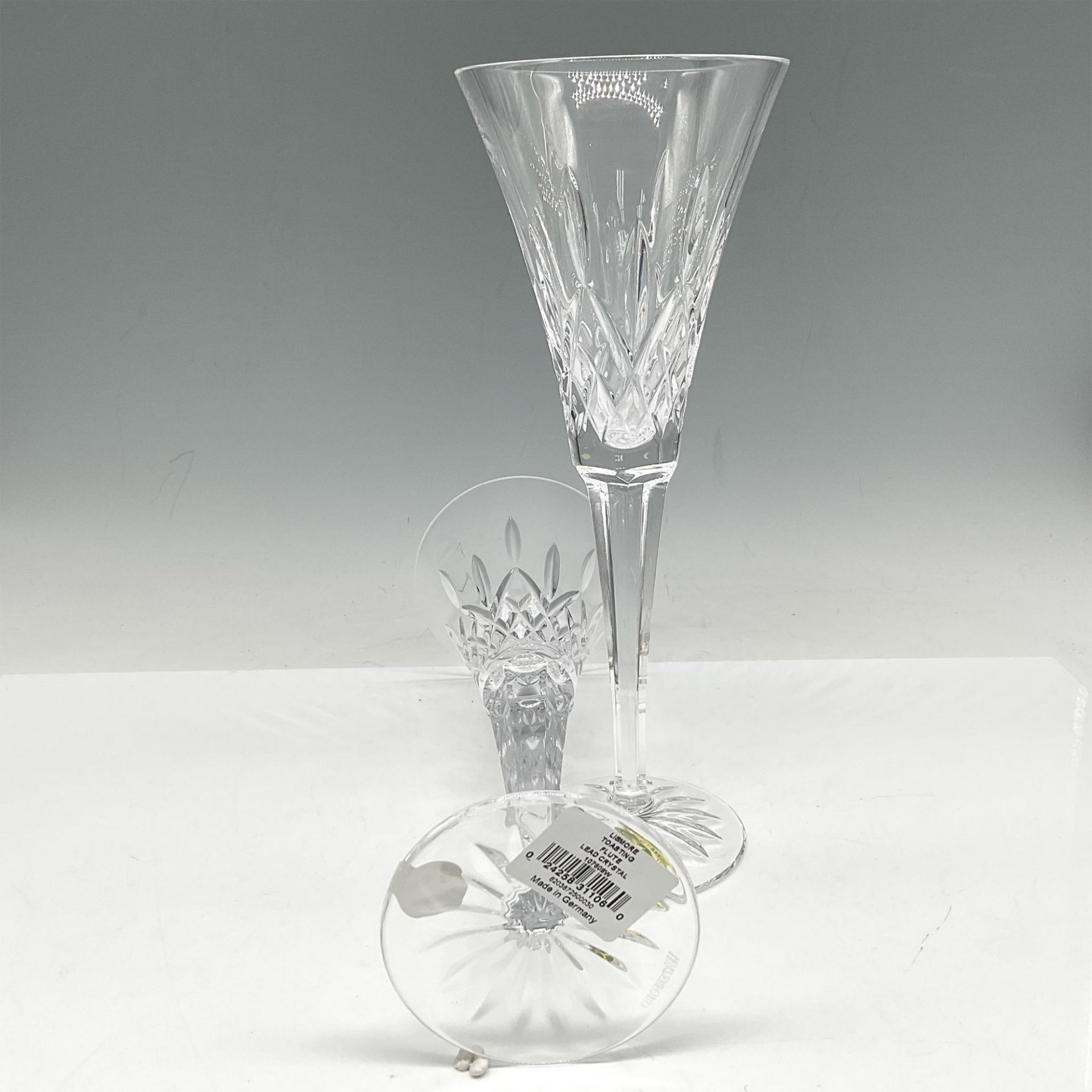 Pair of Waterford Crystal Toasting Flutes, Lismore - Bild 3 aus 4