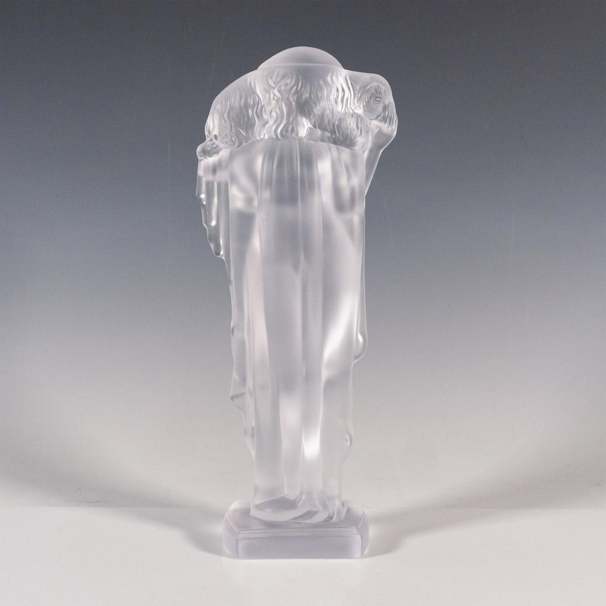 Sevres Crystal Statuette, Woman With Lamb - Image 2 of 3