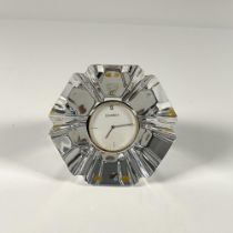 Orrefors Crystal Desk Clock, Orion Swiss Movement