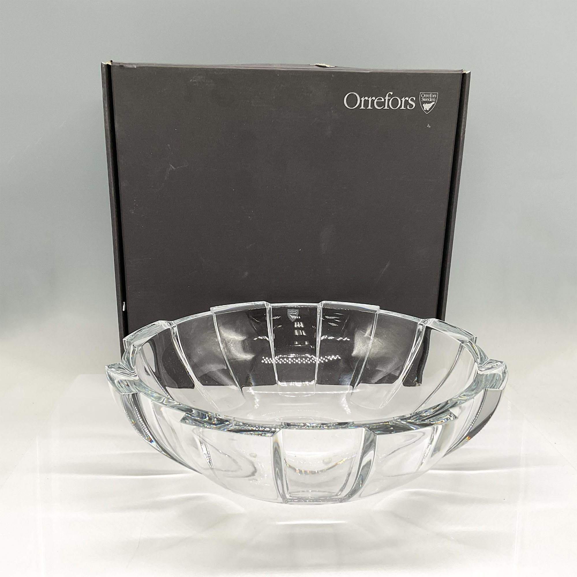 Orrefors Crystal Centerpiece Bowl, Revolution 12" - Image 4 of 4