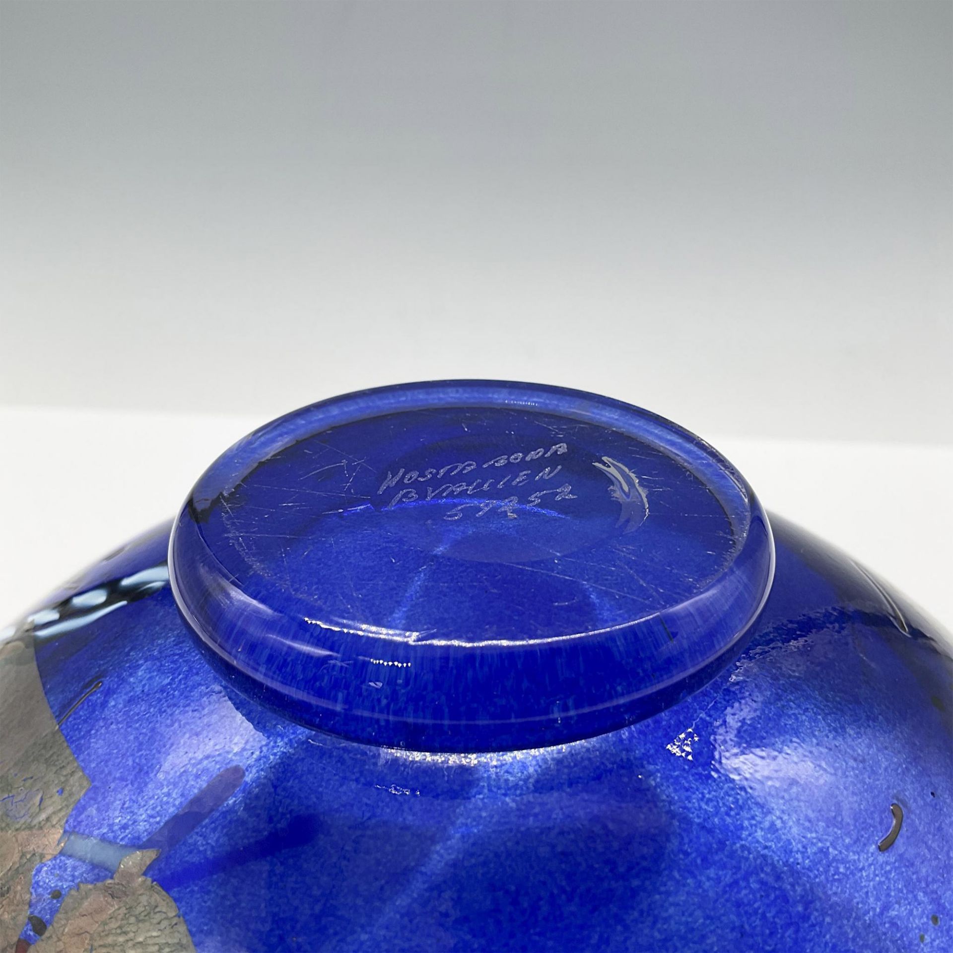 Kosta Boda Crystal Decorative Bowl, Satellite Blue 59252 - Bild 4 aus 4