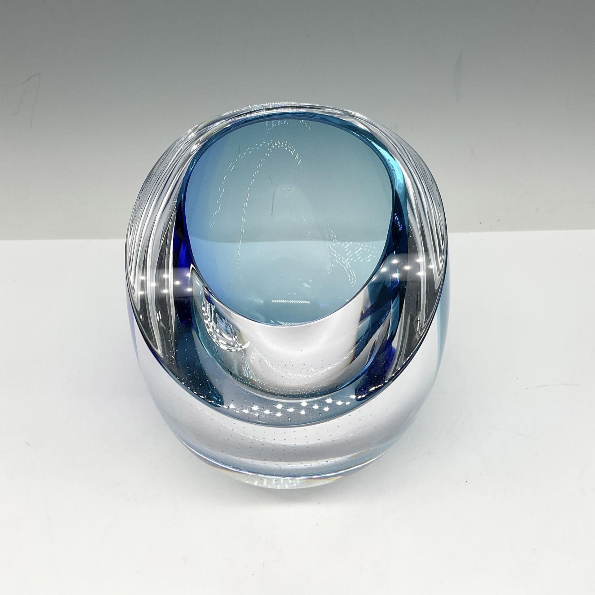 Kosta Boda Blue Glass Bowl - Image 2 of 4