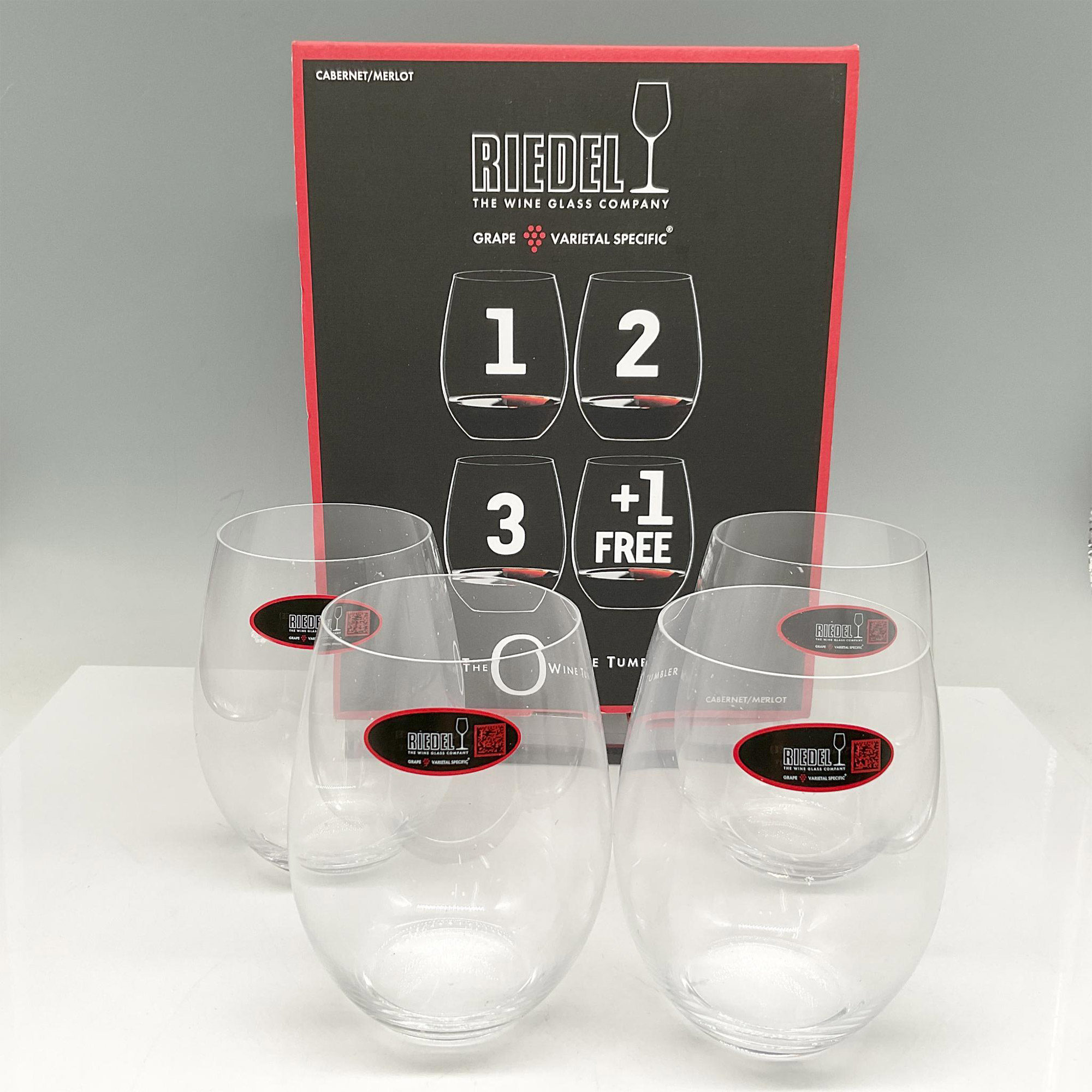Riedel Crystal Glass Co., Wine Tumbler - Set of 4 - Image 4 of 4