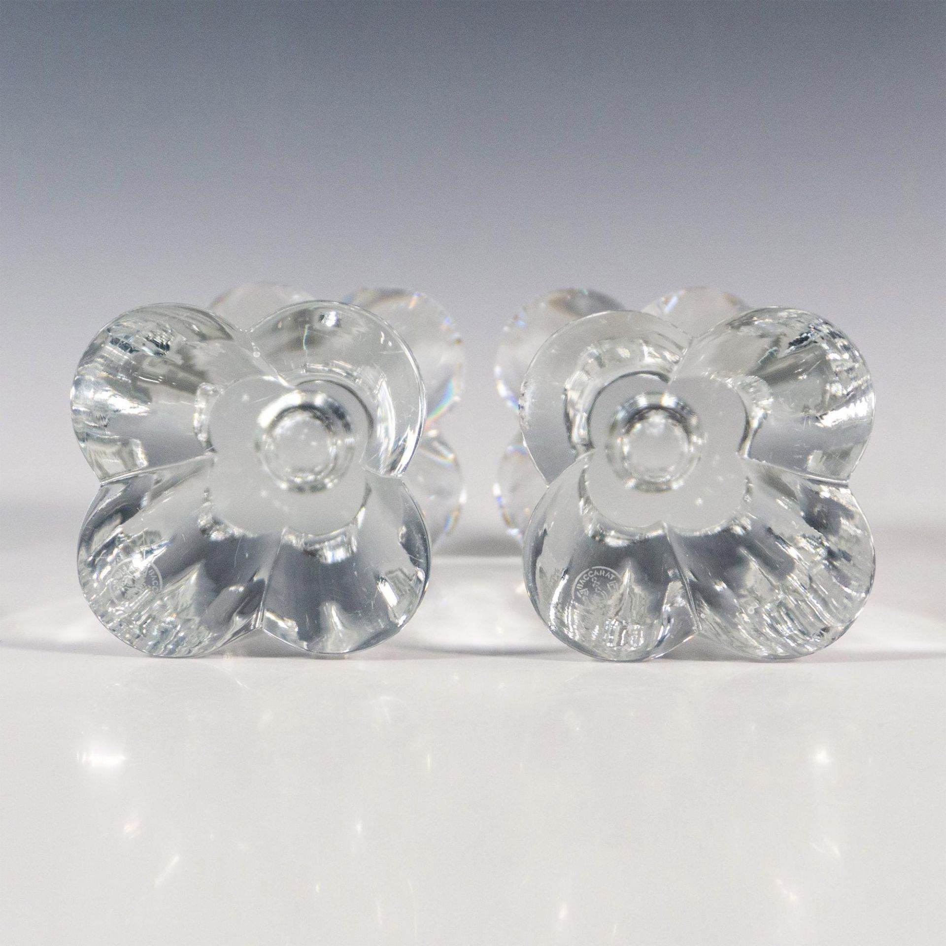 Pair of Baccarat Crystal Candle Holders, Diomede - Bild 4 aus 4