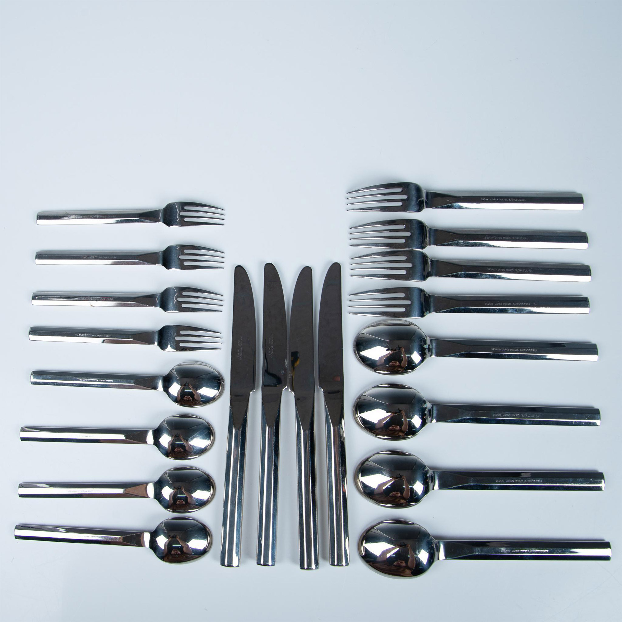 20pc Sasaki Stainless Steel Flatware Set, Service for 4 - Image 12 of 12