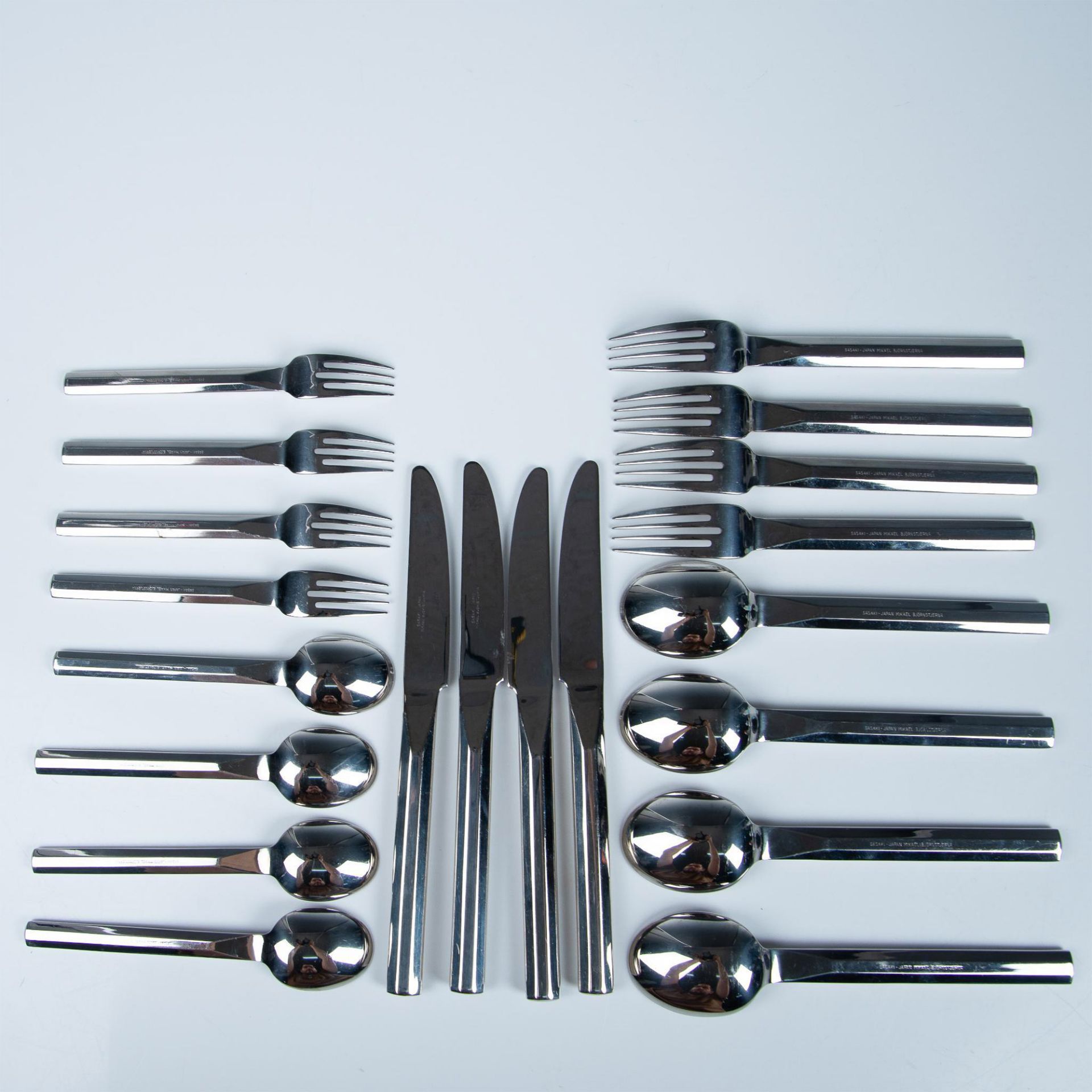 20pc Sasaki Stainless Steel Flatware Set, Service for 4 - Bild 12 aus 12