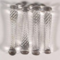 4pc Crystal Knife Rests, Pillars