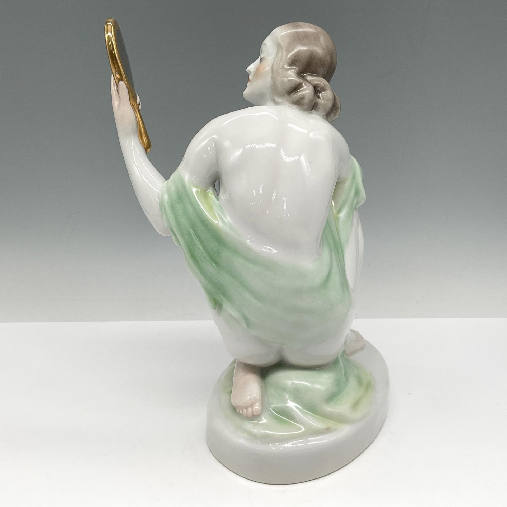 Herend Porcelain Figurine, Art Deco Style Nude - Bild 2 aus 3