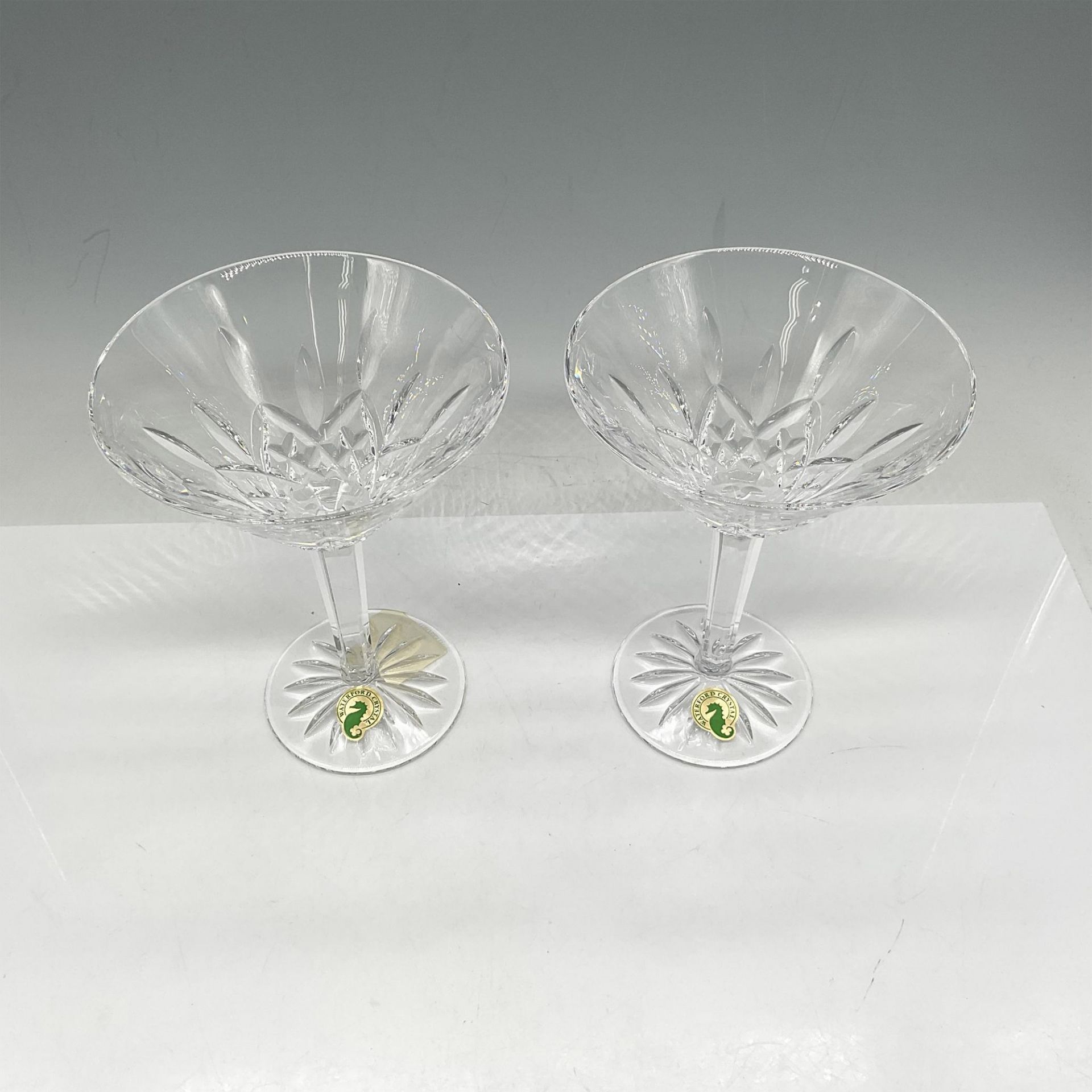 Pair of Waterford Crystal Martini Glasses, Lismore - Bild 2 aus 4