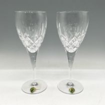 Pair of Waterford Crystal Goblets, Lismore Nouveau