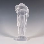 Sevres Crystal Statuette, Woman With Lamb