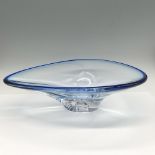 Goran Warff for Kosta Boda Blue Oval Centerpiece Bowl