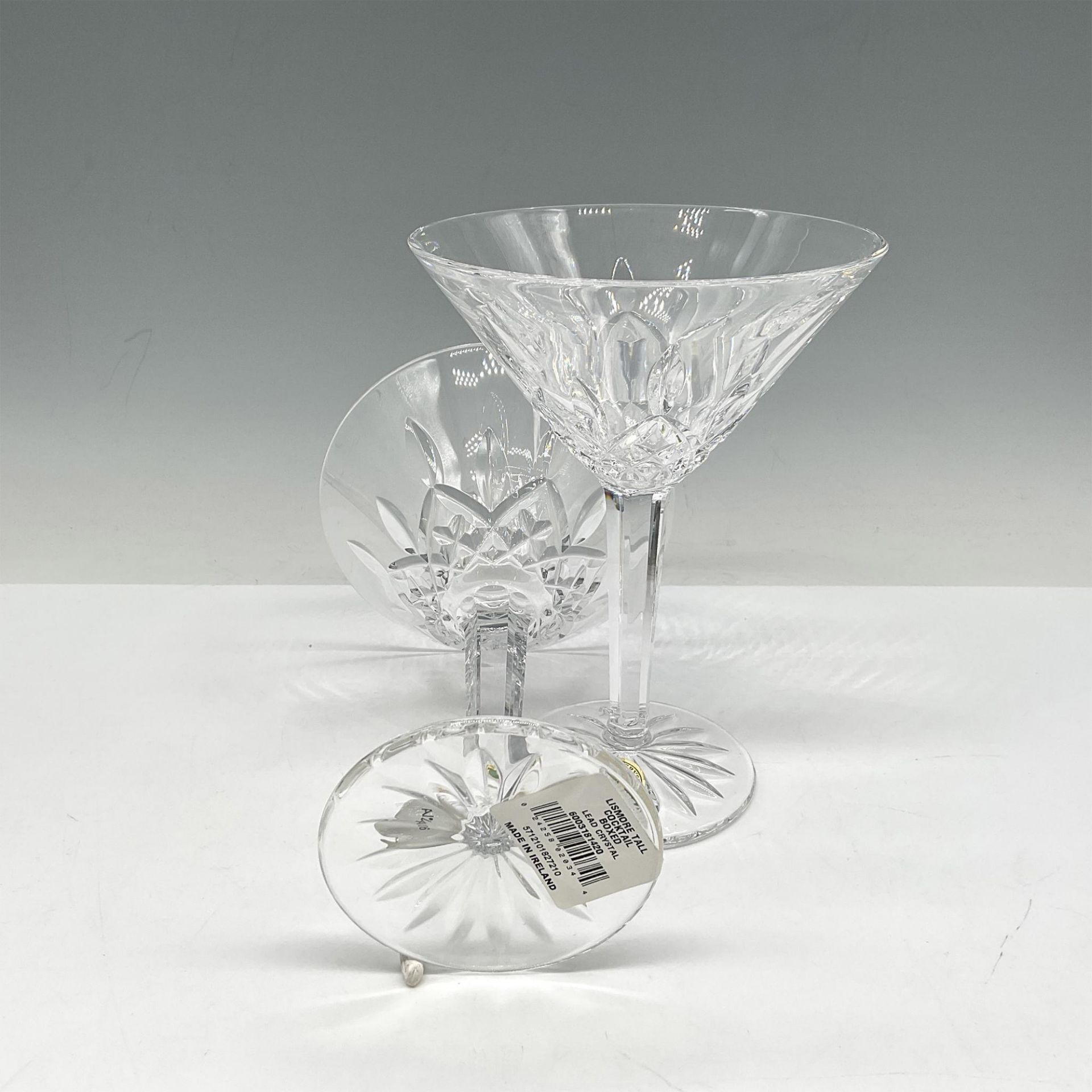 Pair of Waterford Crystal Martini Glasses, Lismore - Bild 3 aus 4