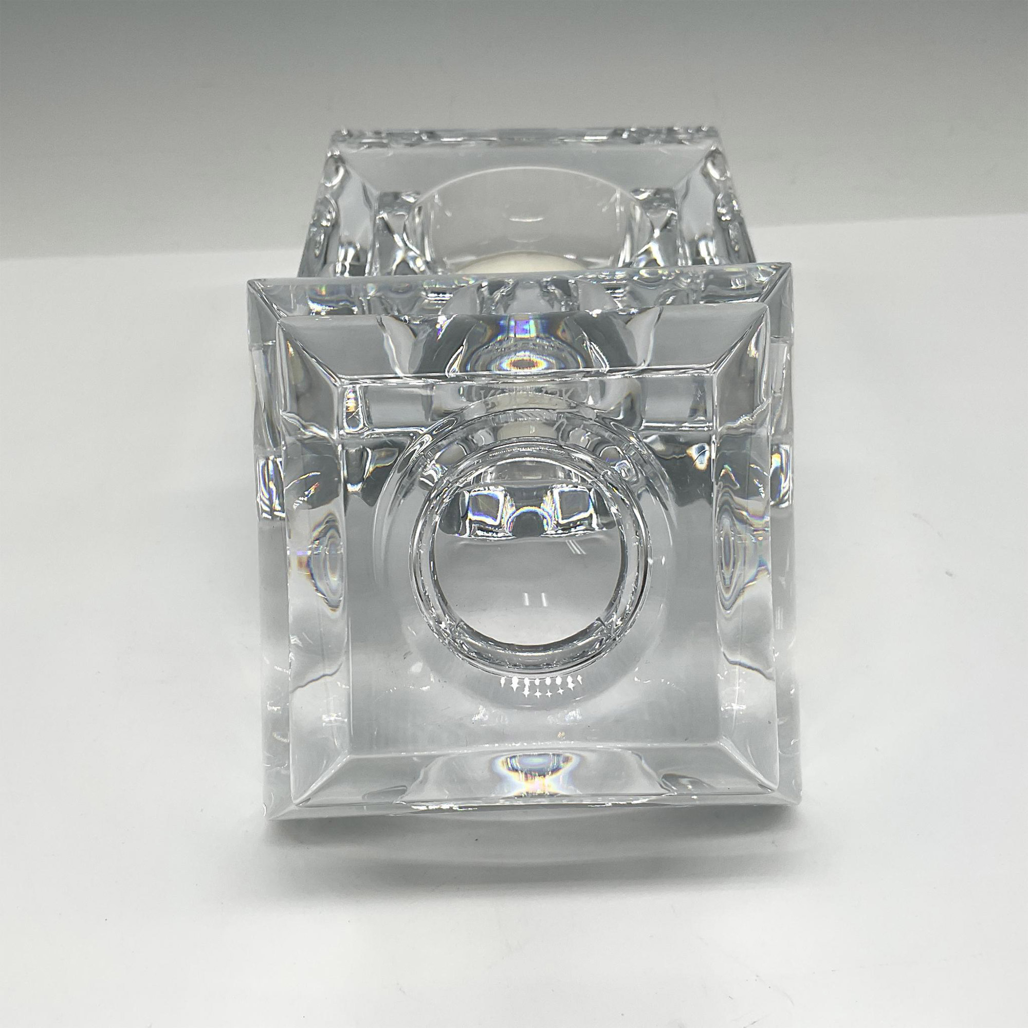 Pair of Rogaska Crystal Candle Holders, Adria - Image 3 of 4