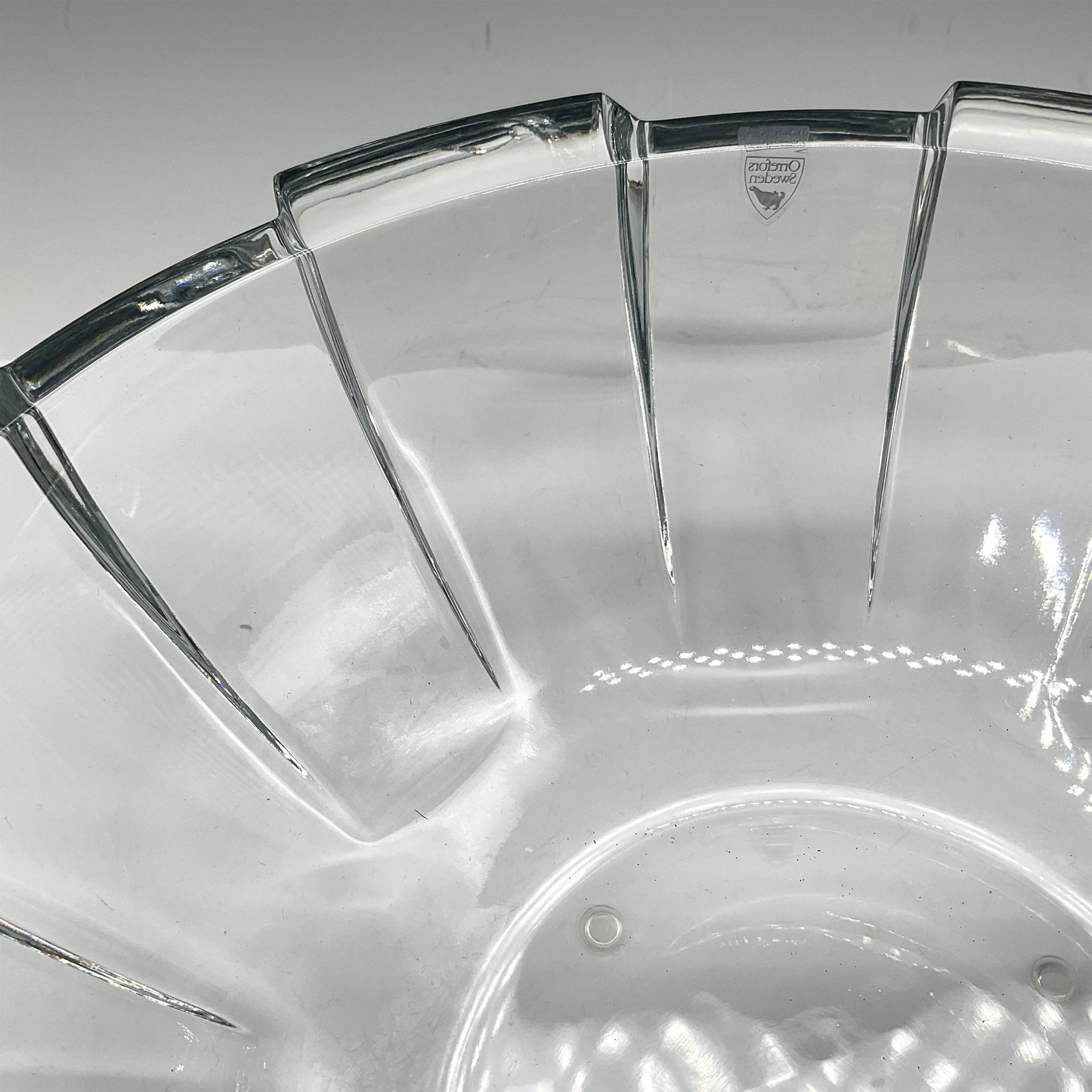 Orrefors Crystal Centerpiece Bowl, Revolution 12" - Image 3 of 4