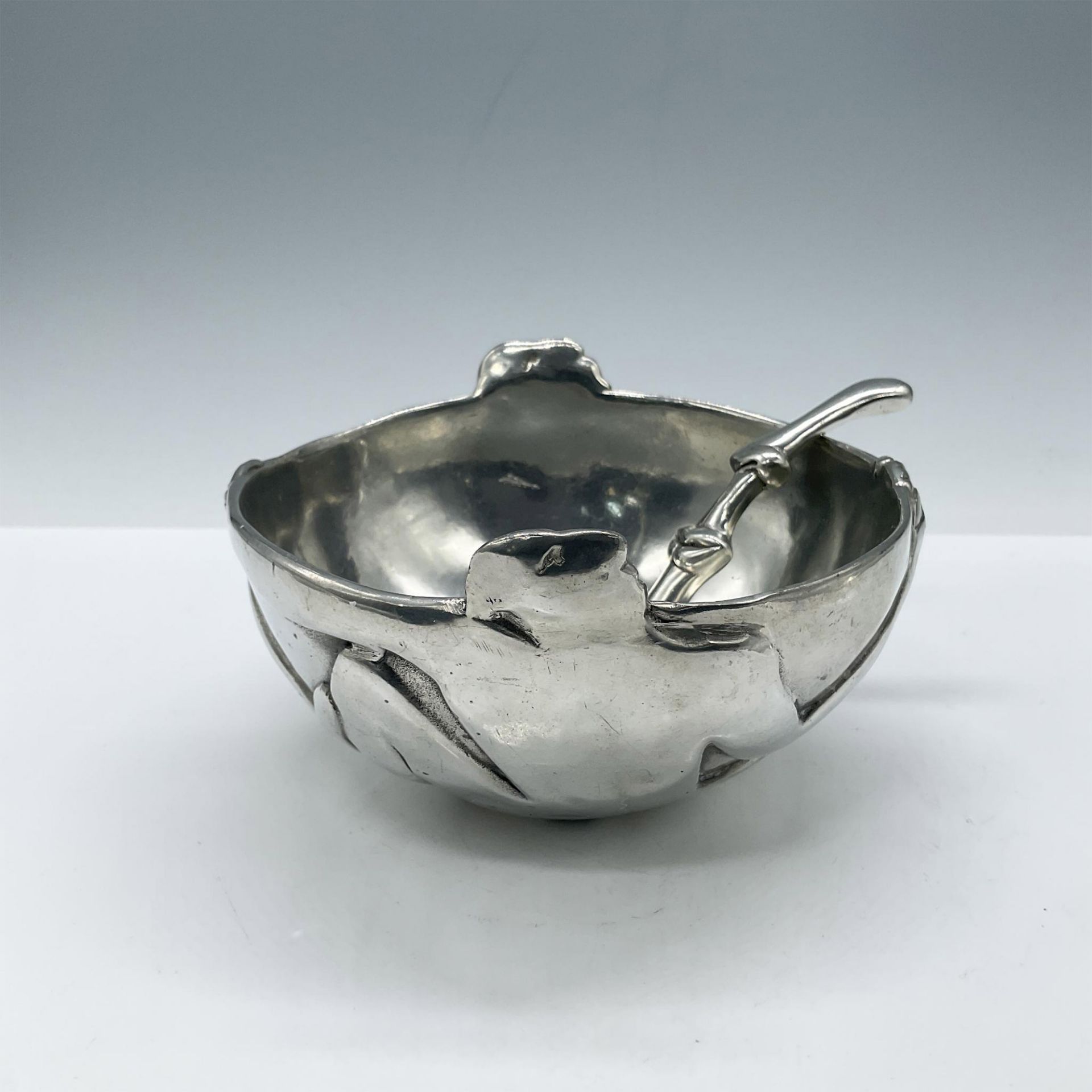2pc Carrol Boyes Figural Pewter Bowl and Spoon - Bild 3 aus 5