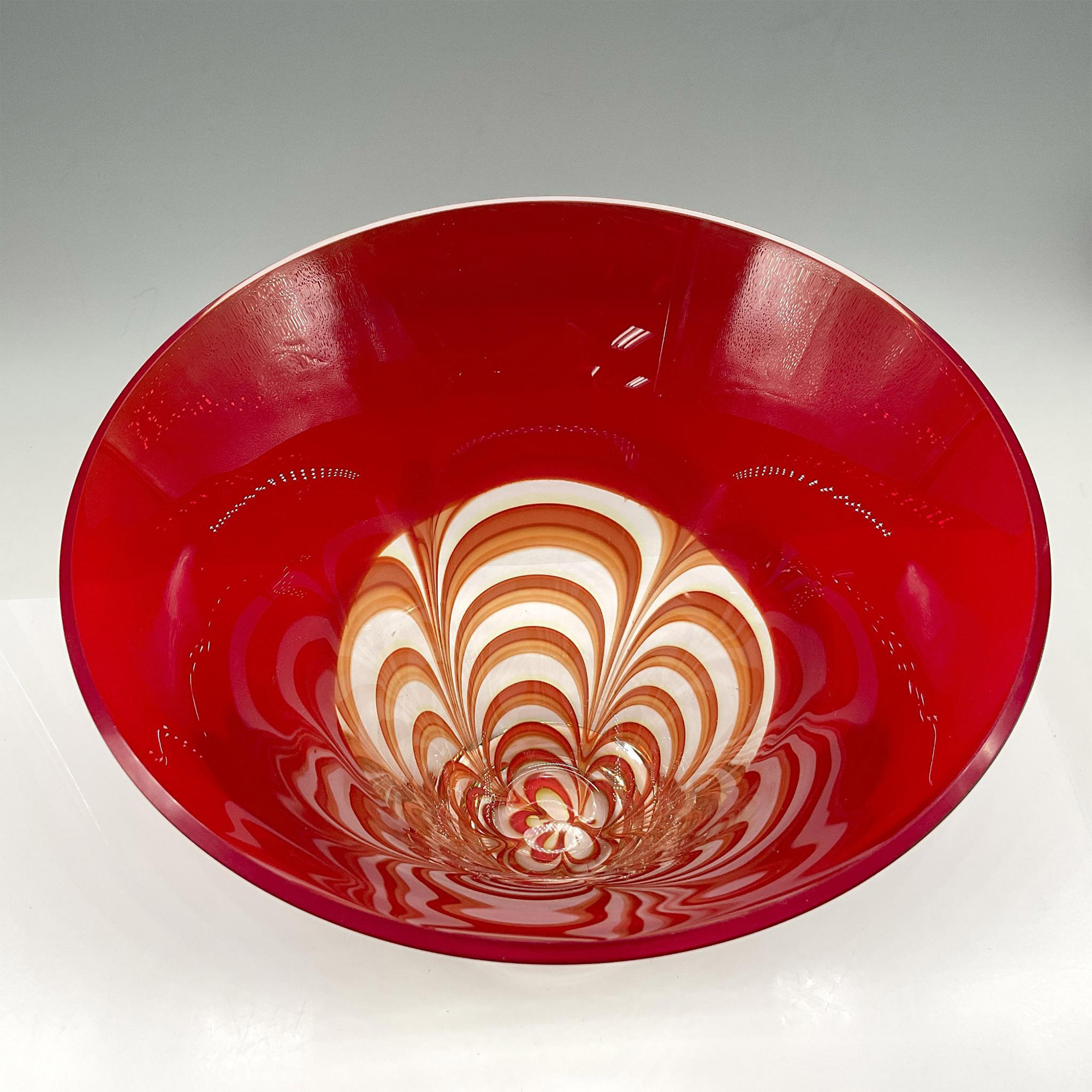 Waterford Crystal Bowl, Evolution Red and Amber - Image 2 of 3