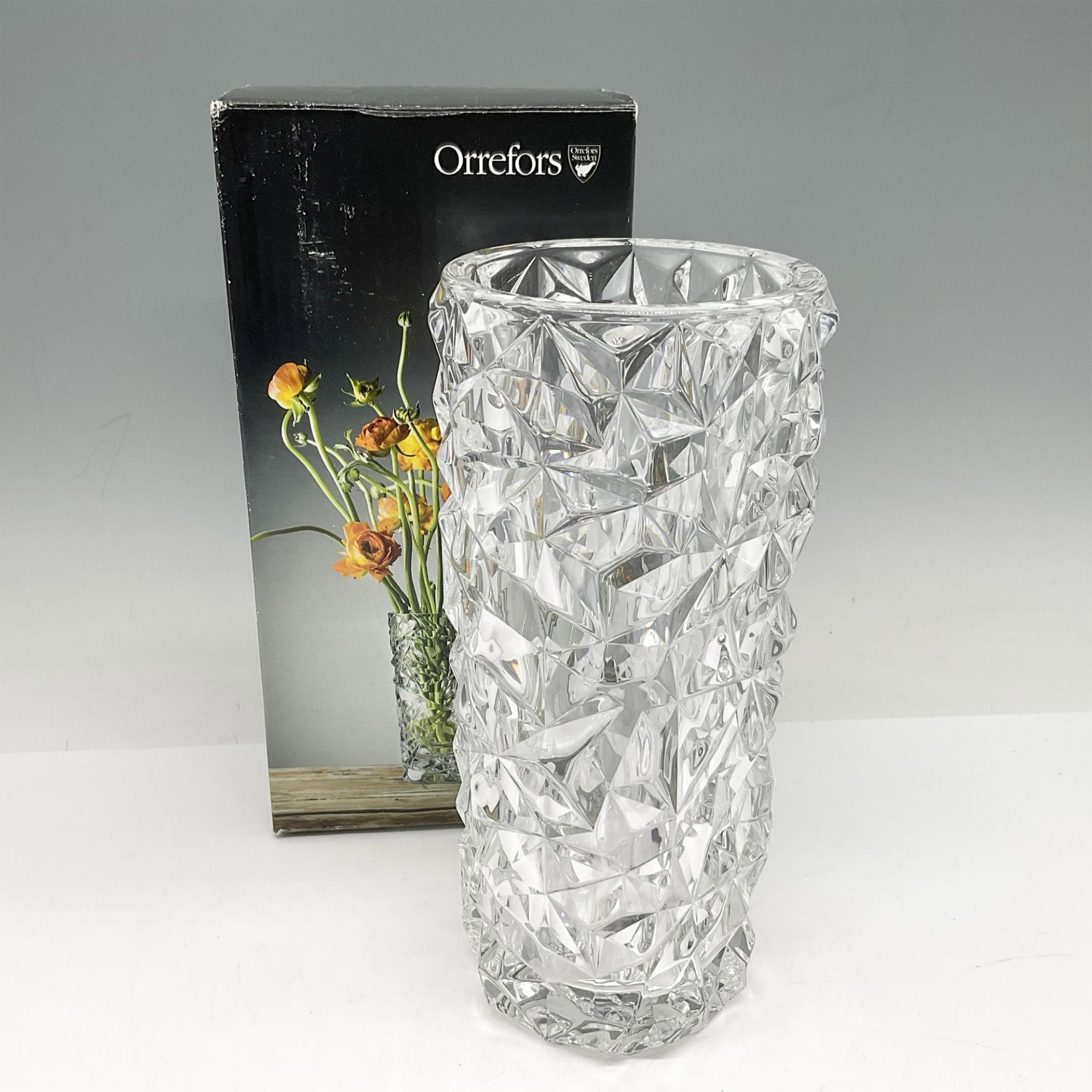 Orrefors Crystal Vase, Carat - Bild 4 aus 4
