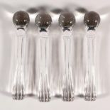 4pc Crystal Knife Rest, Ball Drop