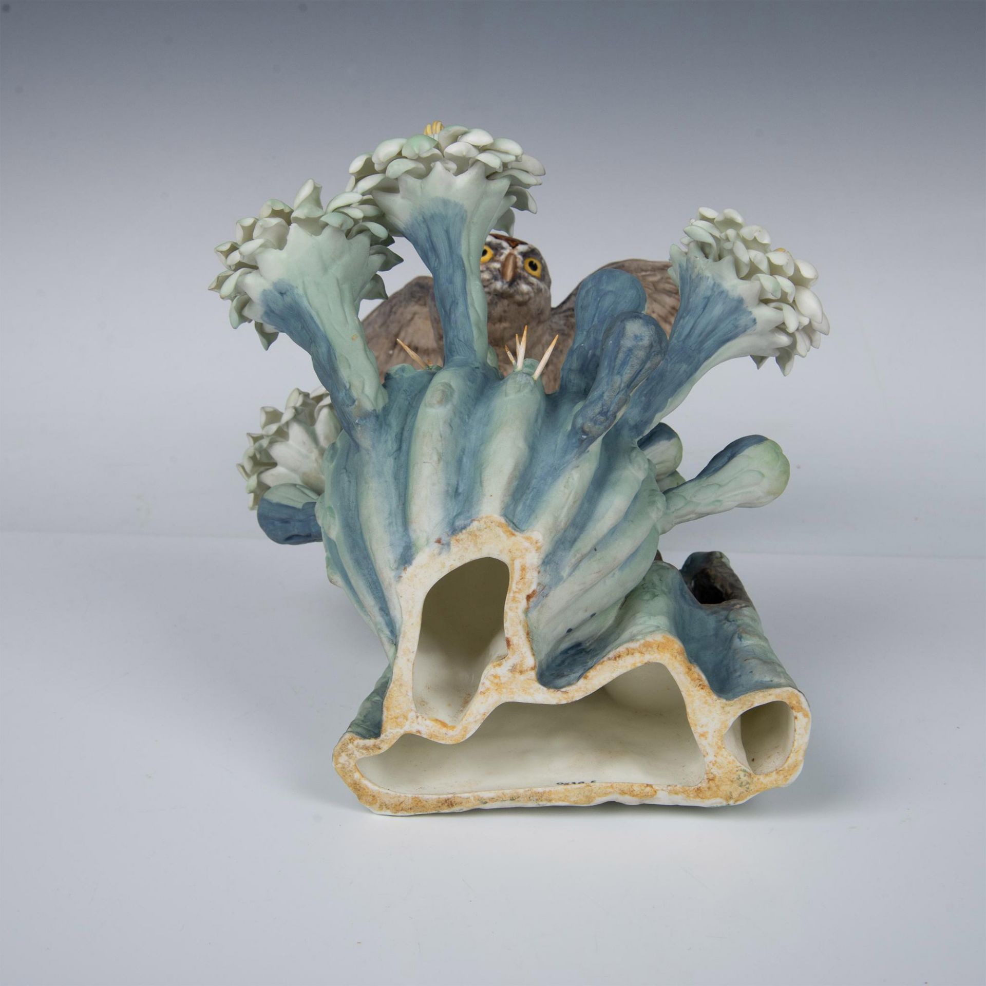 Royal Worcester Porcelain Figurine, Elf Owl and Saguaro - Bild 8 aus 9