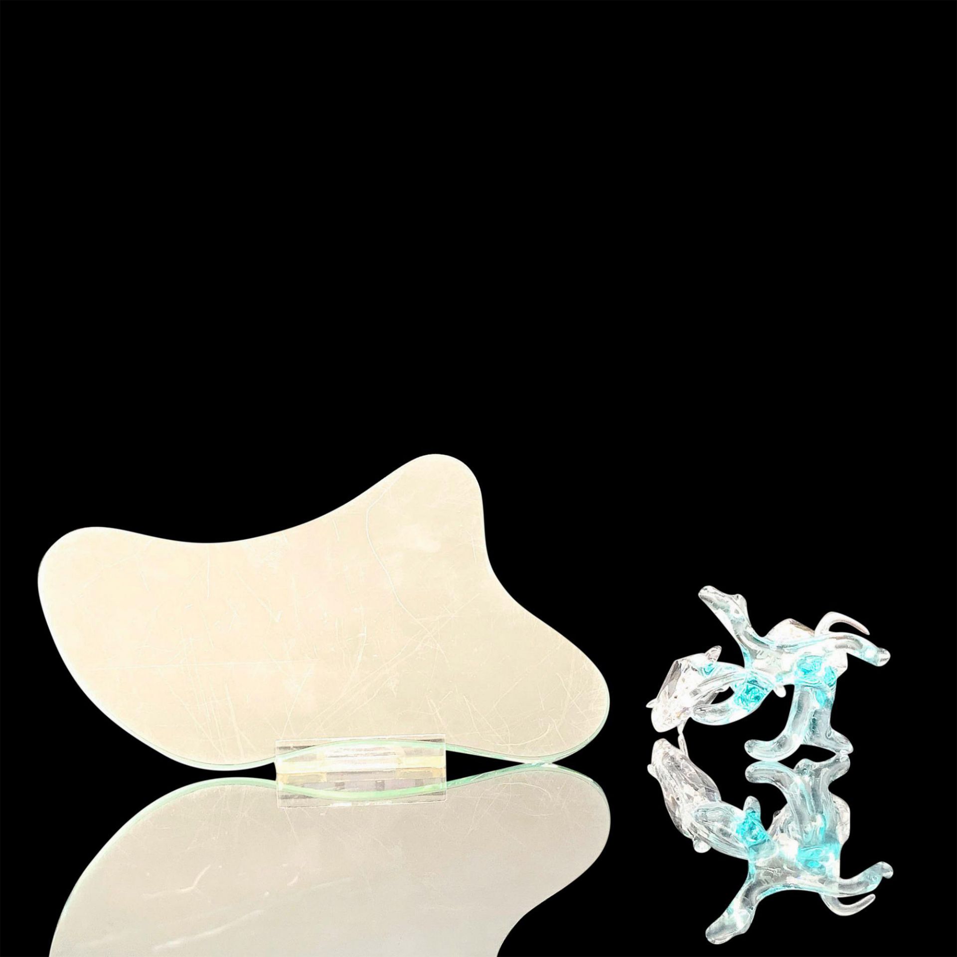 Swarovski Crystal Figurine + Base, Seahorses - Image 3 of 4