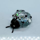 Swarovski Silver Crystal Figurine, Ladybug