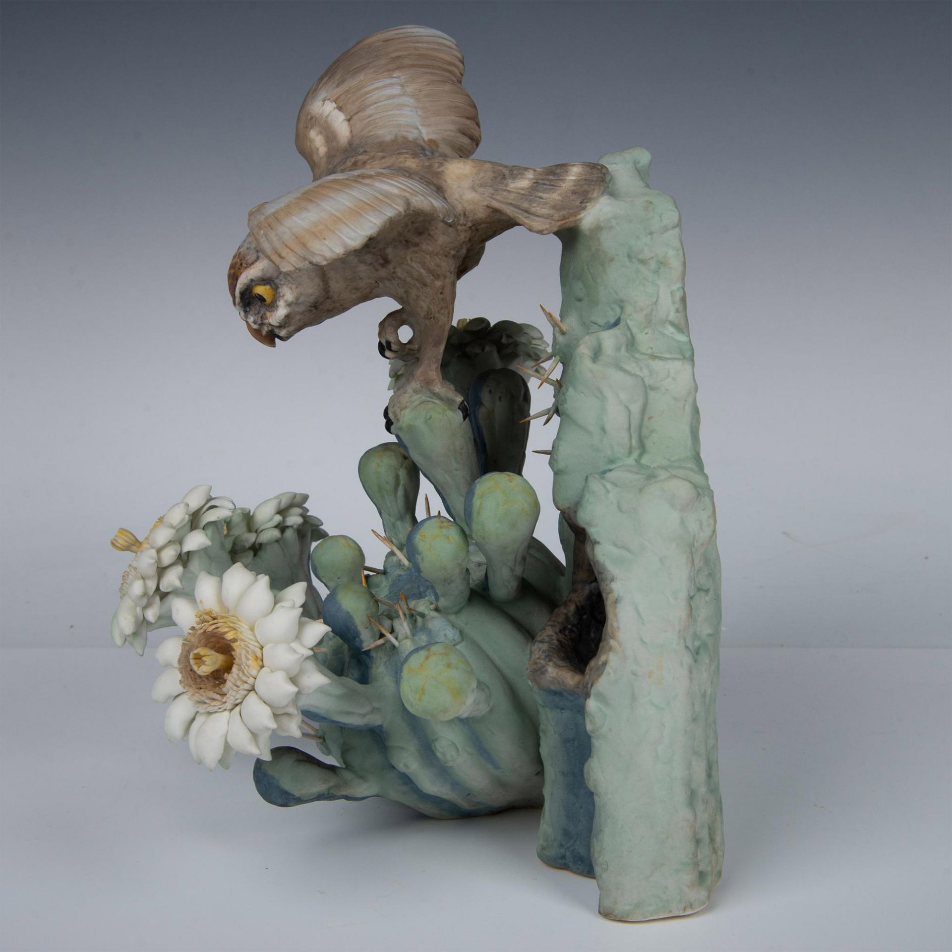 Royal Worcester Porcelain Figurine, Elf Owl and Saguaro - Image 2 of 9