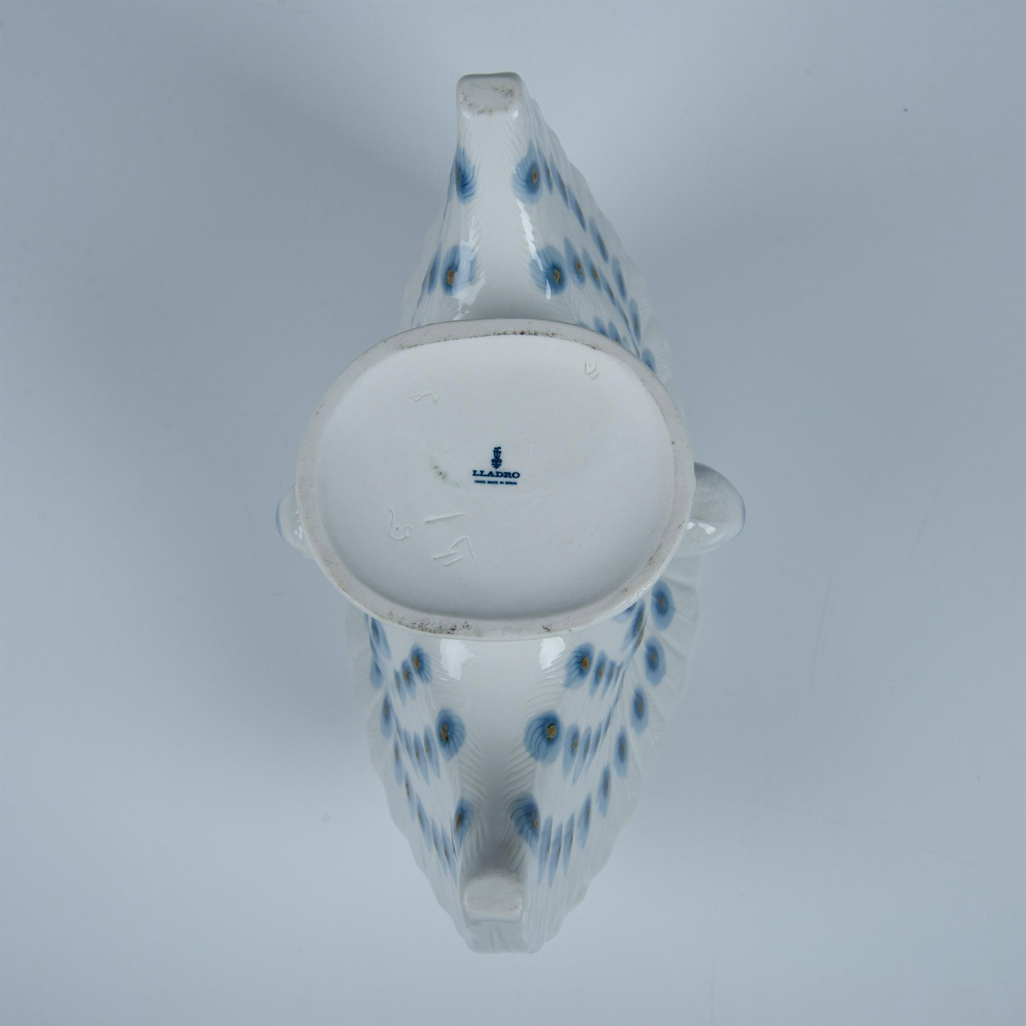 Lladro Porcelain Vase, Peacock - Image 5 of 5