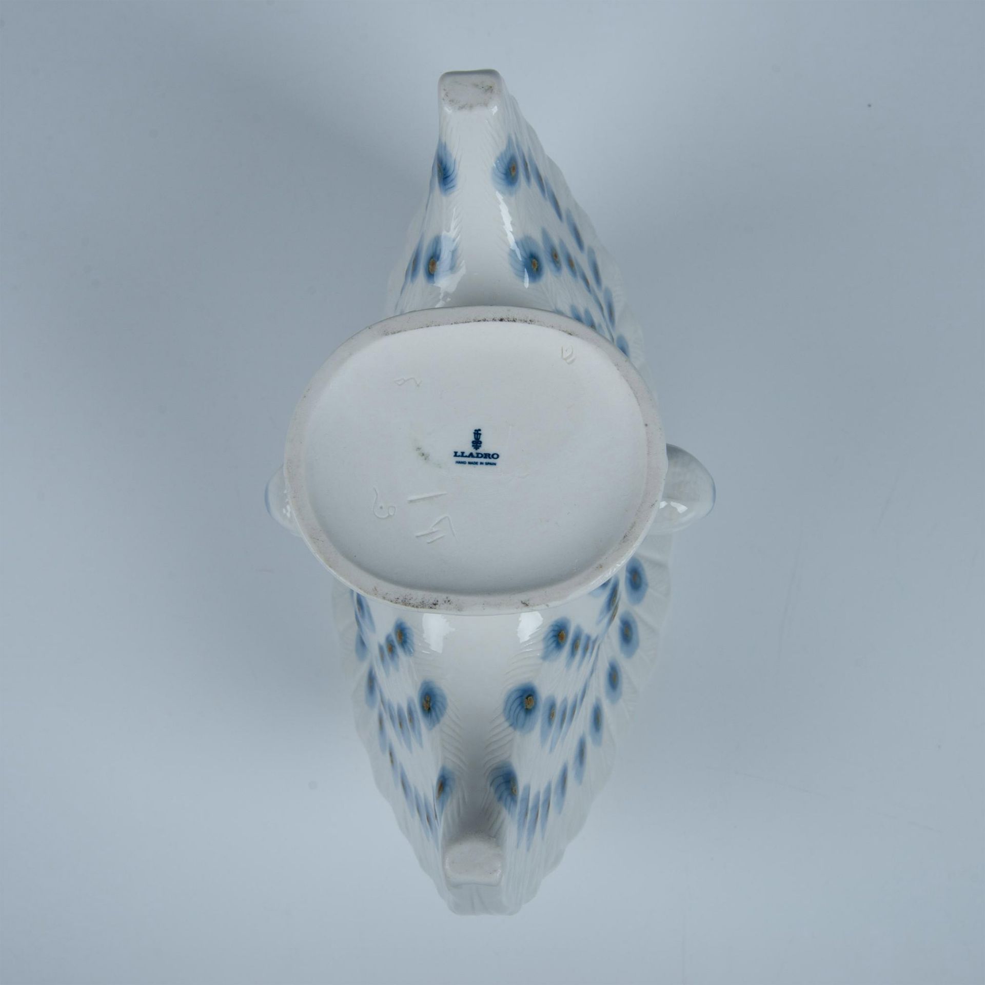 Lladro Porcelain Vase, Peacock - Bild 5 aus 5