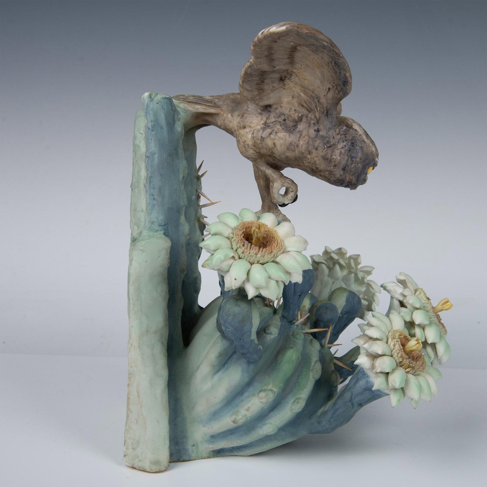 Royal Worcester Porcelain Figurine, Elf Owl and Saguaro - Image 4 of 9