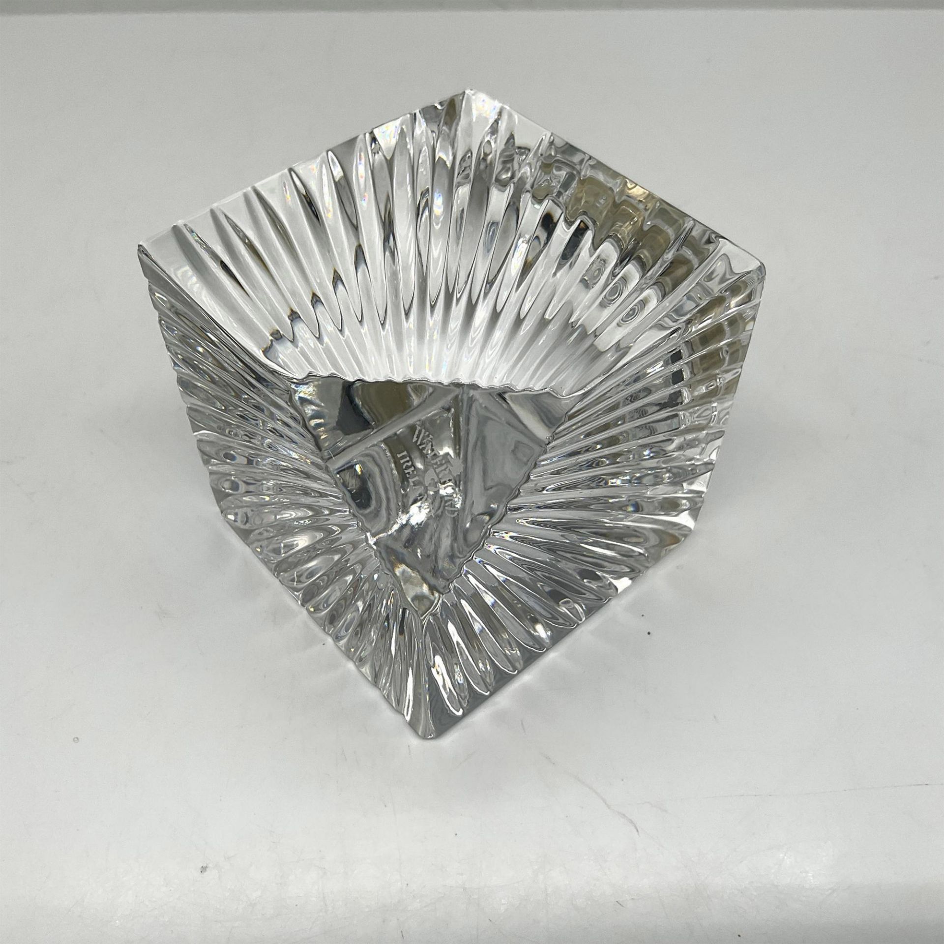 Waterford Crystal Time Pieces, Meridian Cube Desk Clock - Image 3 of 4