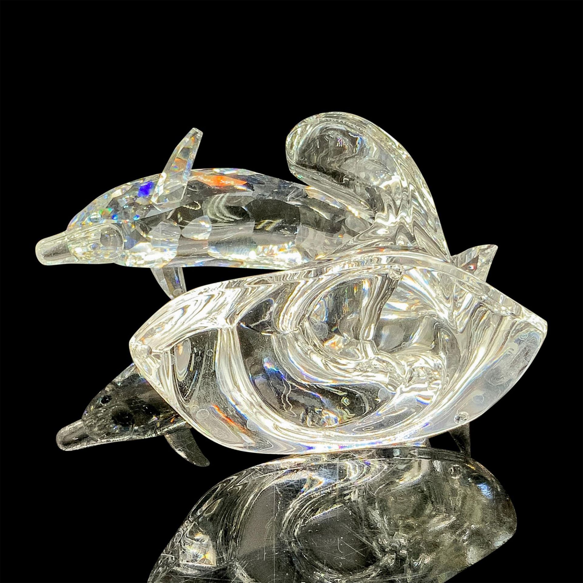 Swarovski Crystal Figurine, Dolphin On a Wave - Bild 4 aus 5