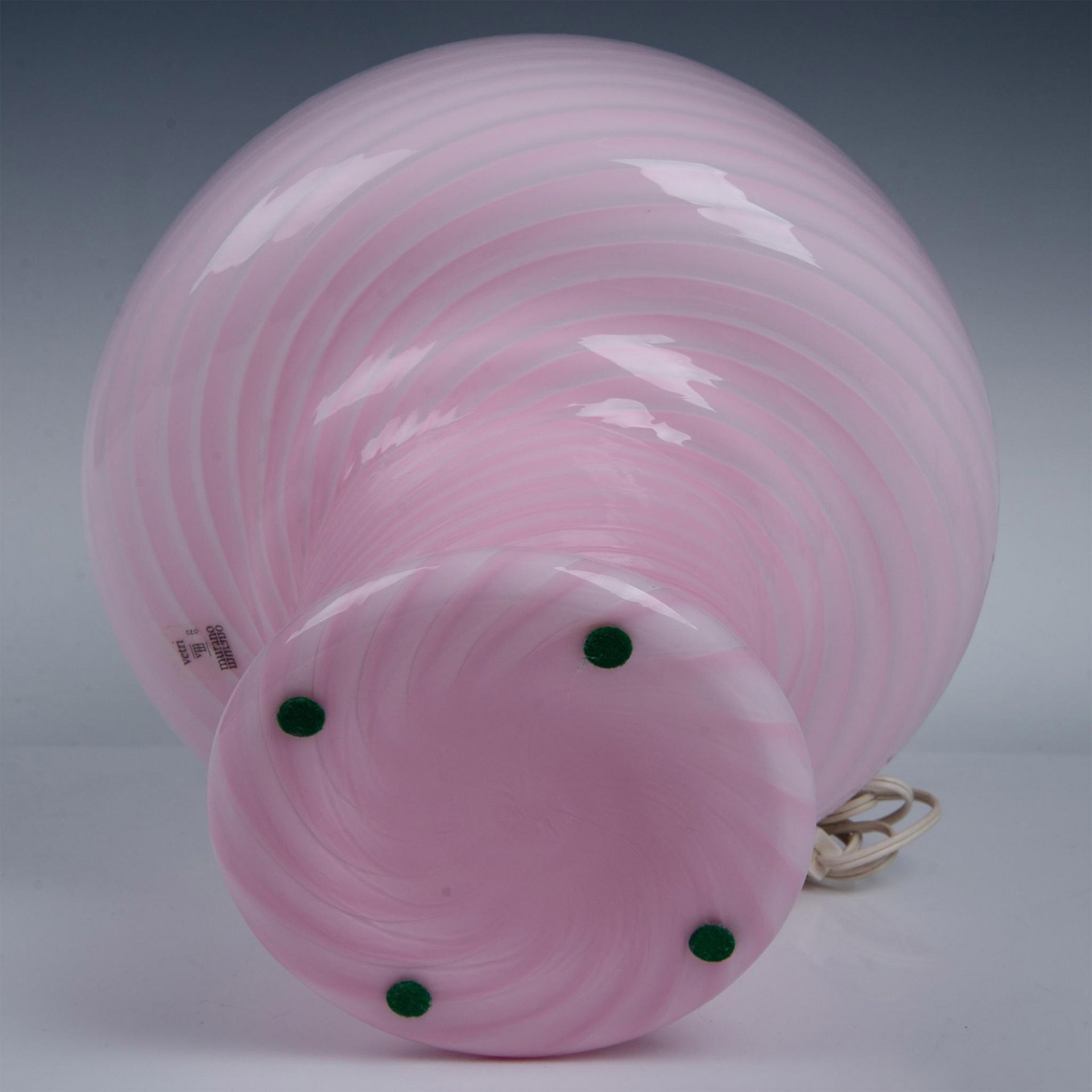 Vetri Murano Pink Glass Mushroom Lamp - Bild 4 aus 5