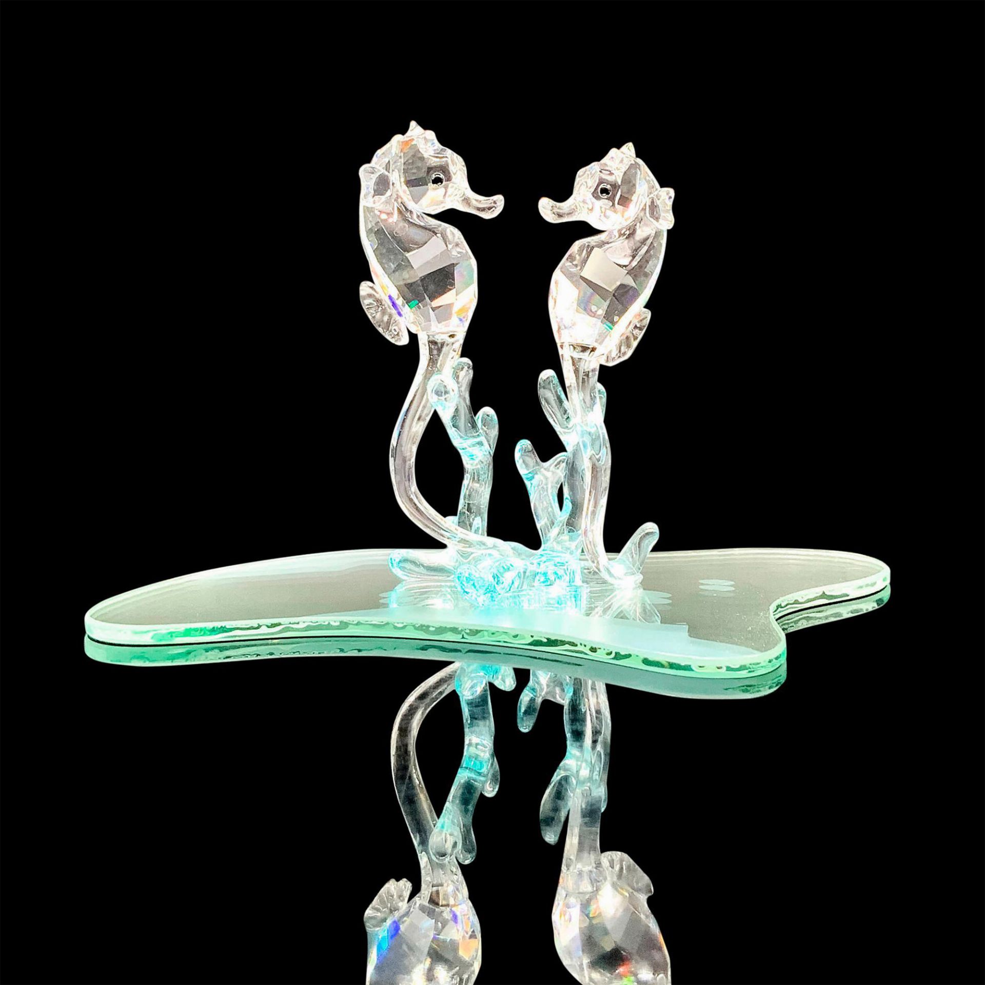 Swarovski Crystal Figurine + Base, Seahorses