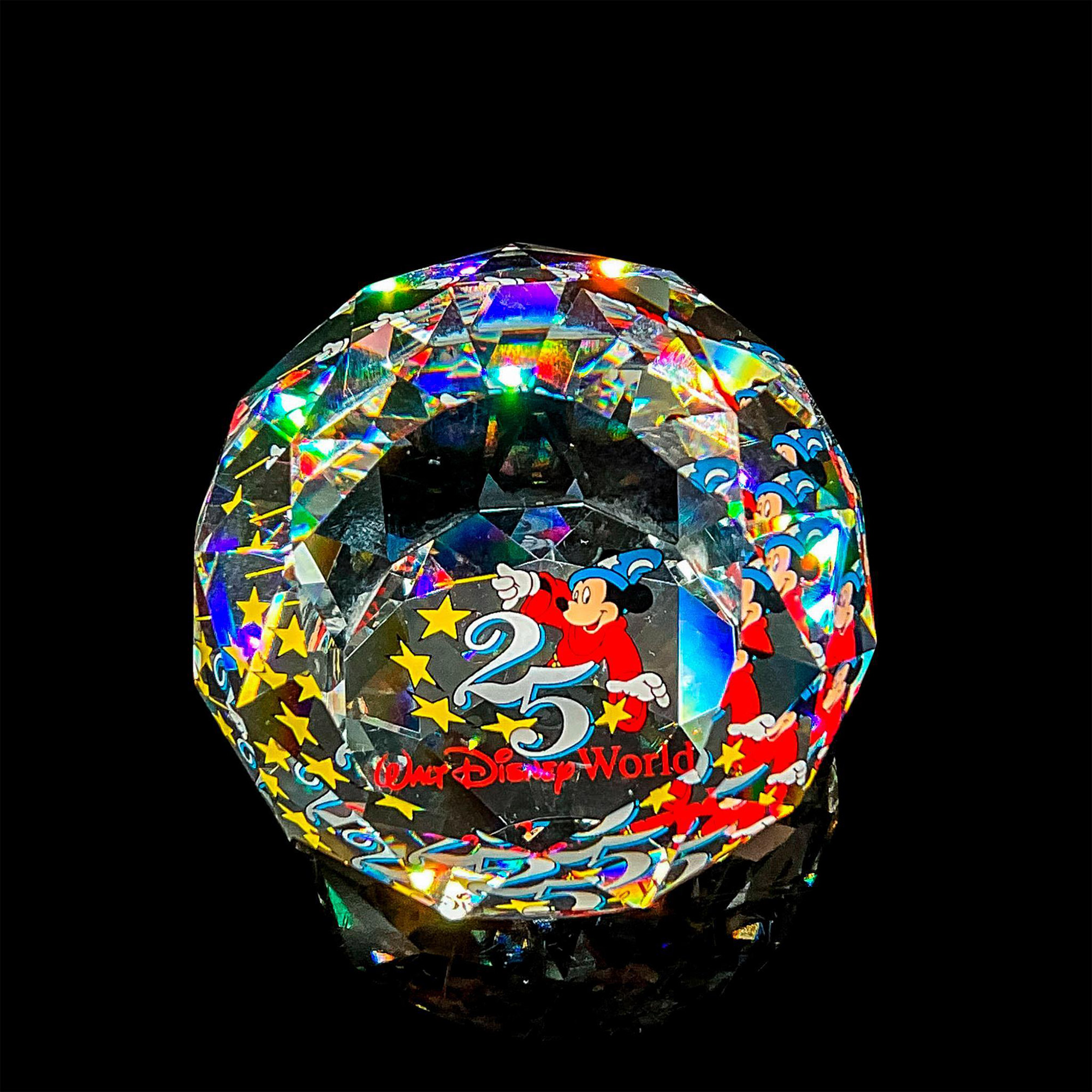D. Swarovski Crystal Paperweight, Mickey Mouse 25th Anniv - Image 2 of 5
