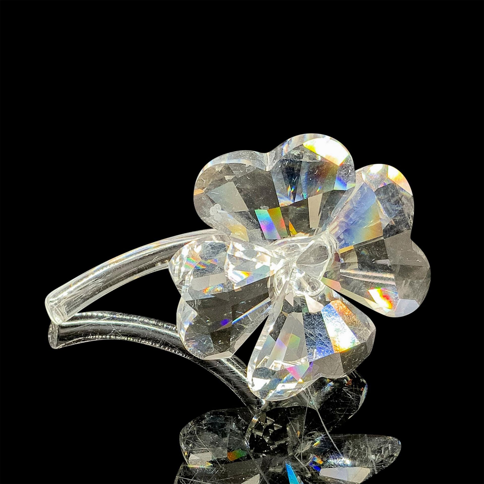 Swarovski Crystal Figurine, Four Leaf Clover