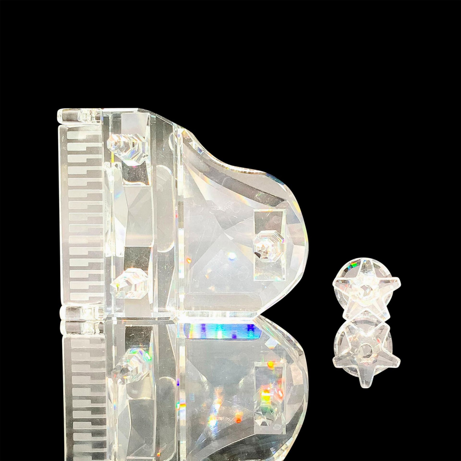 Pair of Swarovski Crystal Figurines, Piano and Stool - Bild 3 aus 4