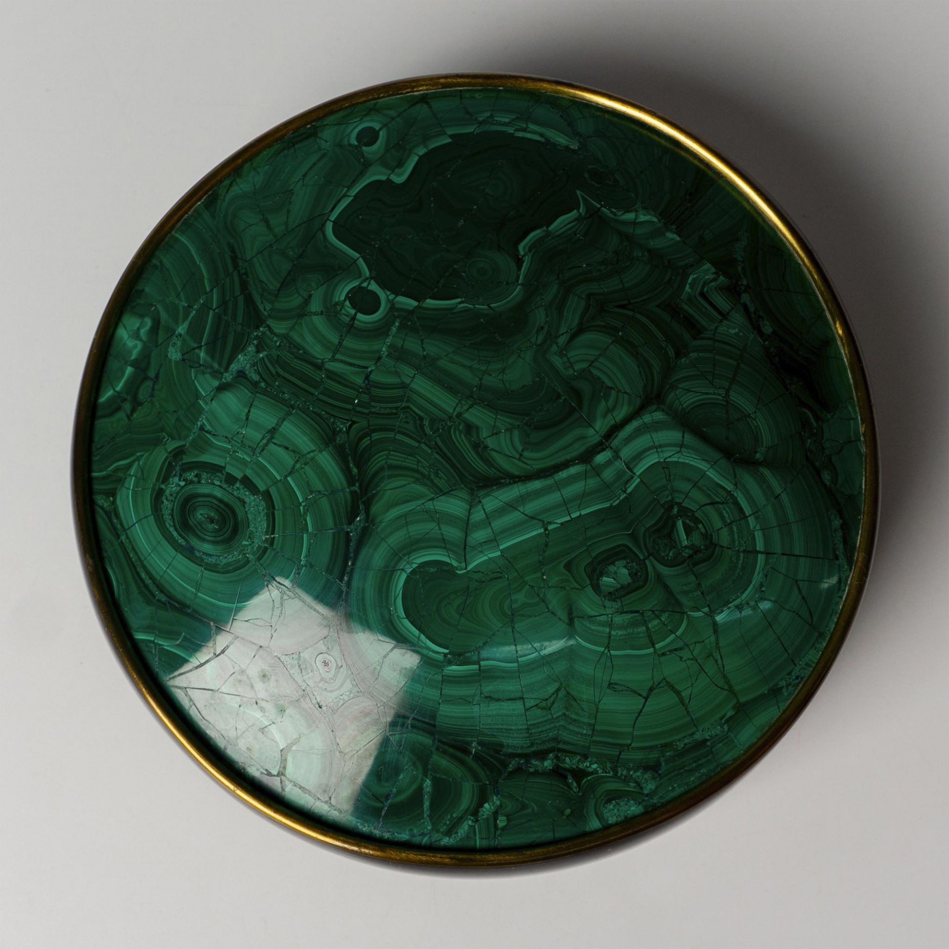 Johnson and Marcius Dresser Malachite Box - Bild 6 aus 6