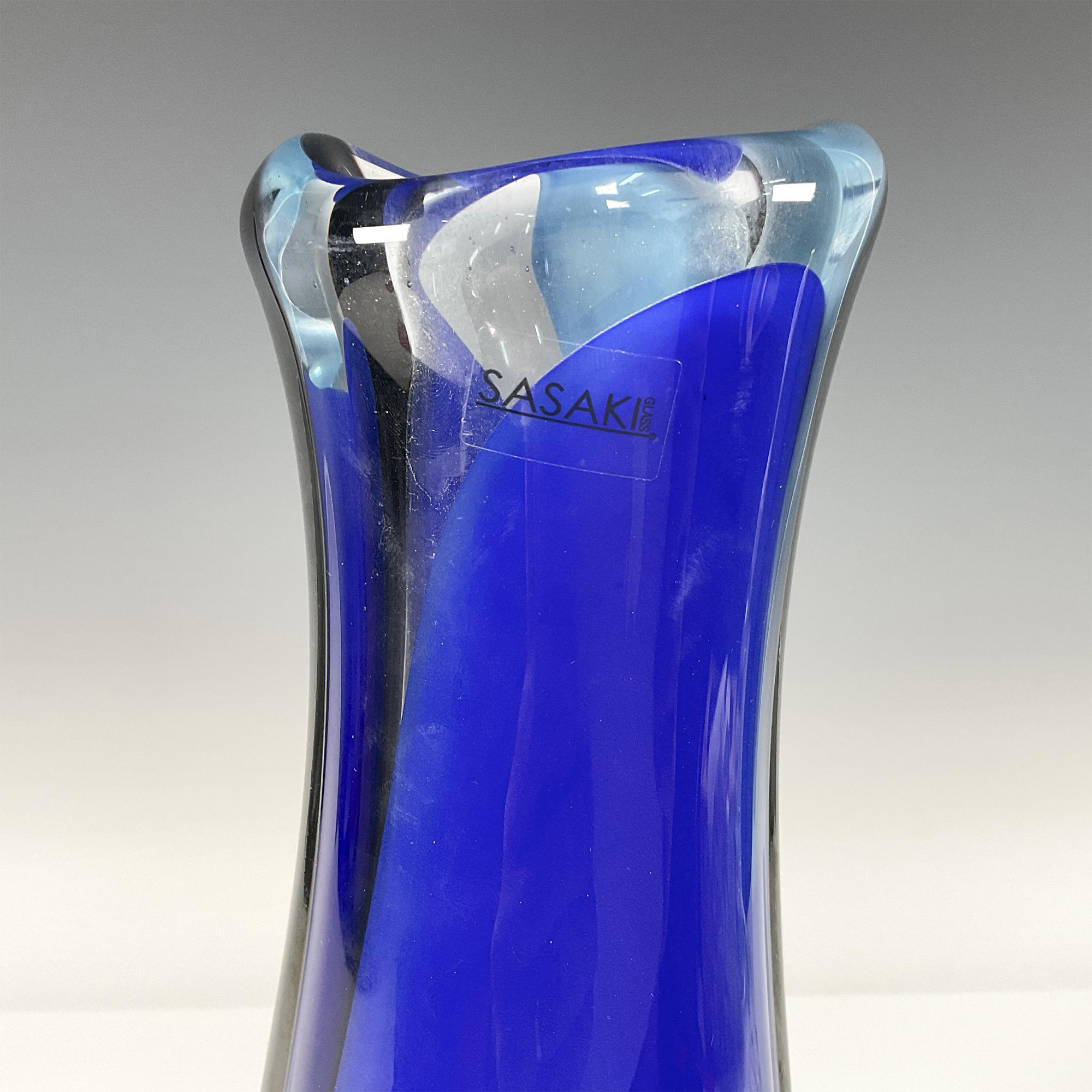 Sasaki Crystal Vase, Kyoto Swirl VS1002 - Image 4 of 4