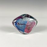 Studio Art Glass by James R. Wilbat Paperweight, Signed
