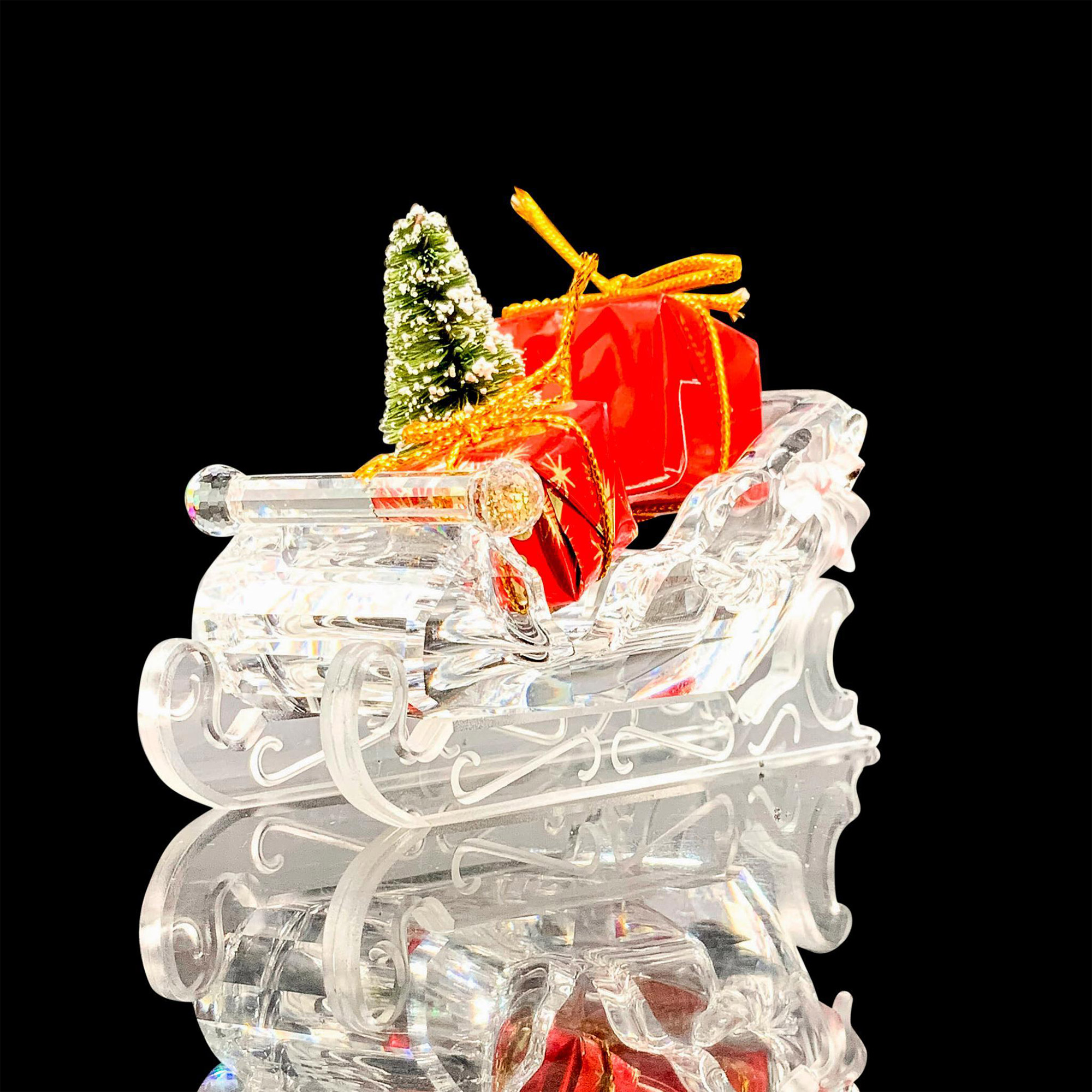 Swarovski Crystal Figurine, Sleigh