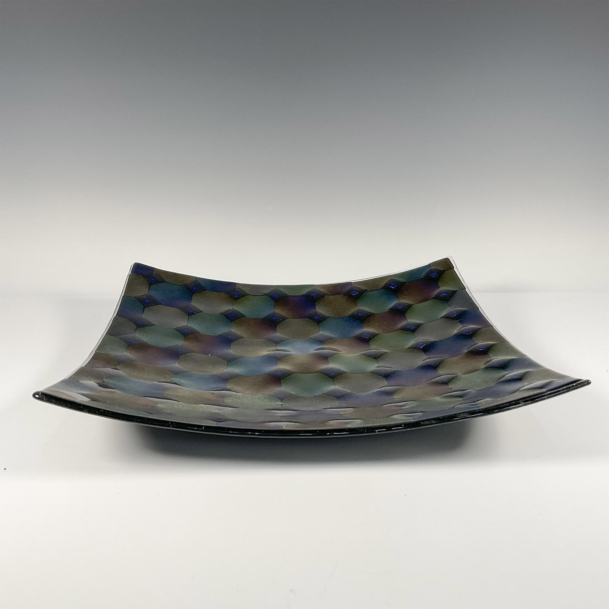 Lisa Mote Abstract Glass Centerpiece, Signed - Bild 2 aus 3