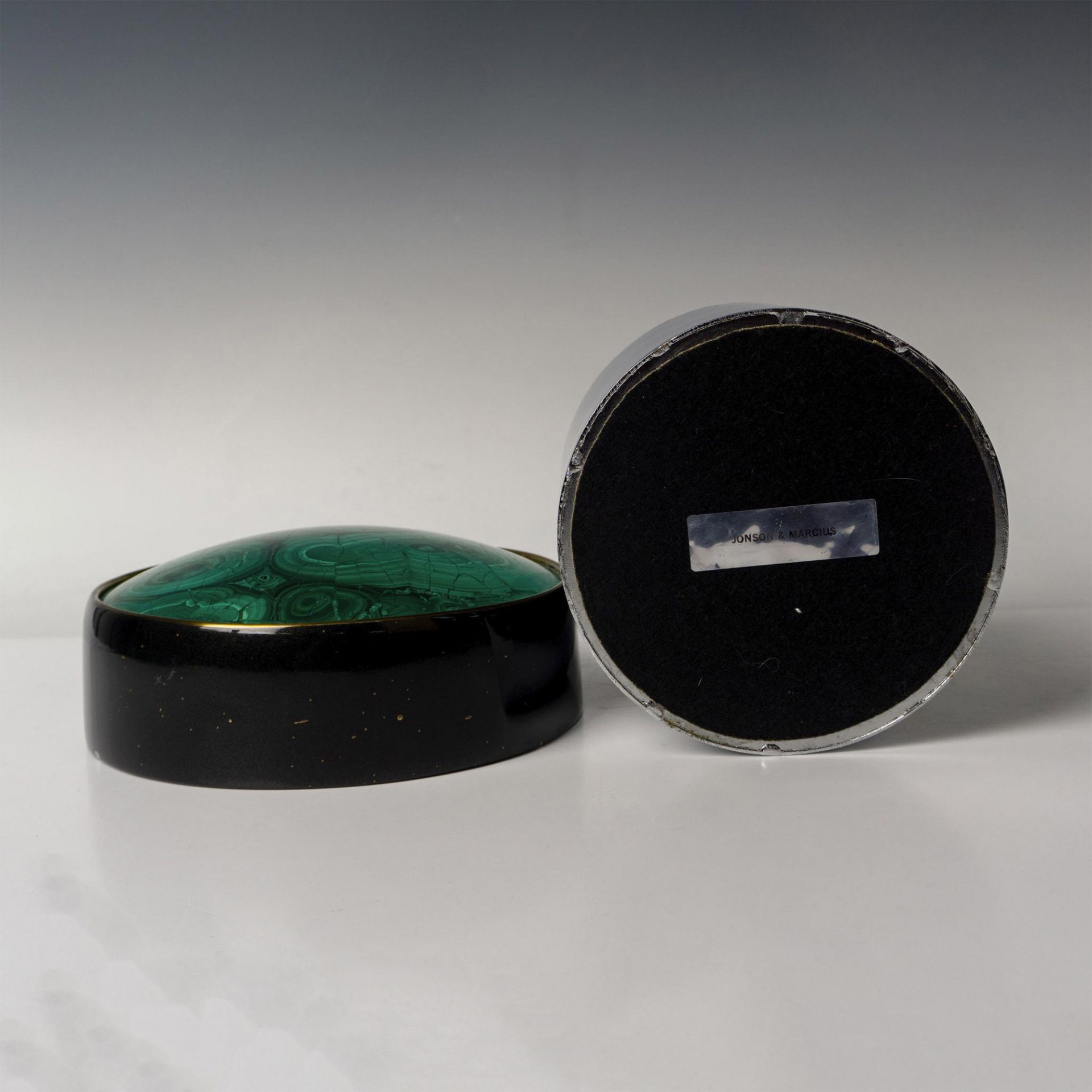 Johnson and Marcius Dresser Malachite Box - Bild 3 aus 6