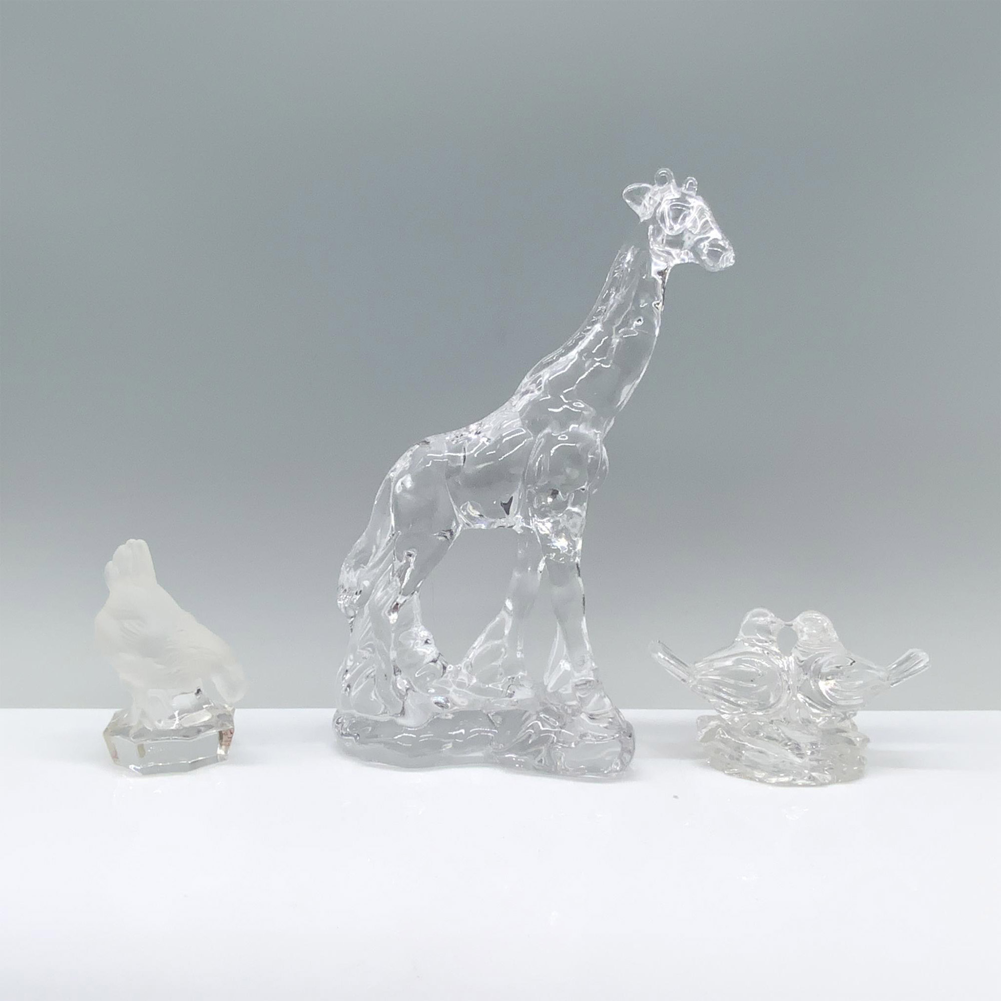 3pc Nachtmann and Kristilcolor Crystal Animal Figurines