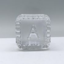 Waterford Alphabet Block Paperweight