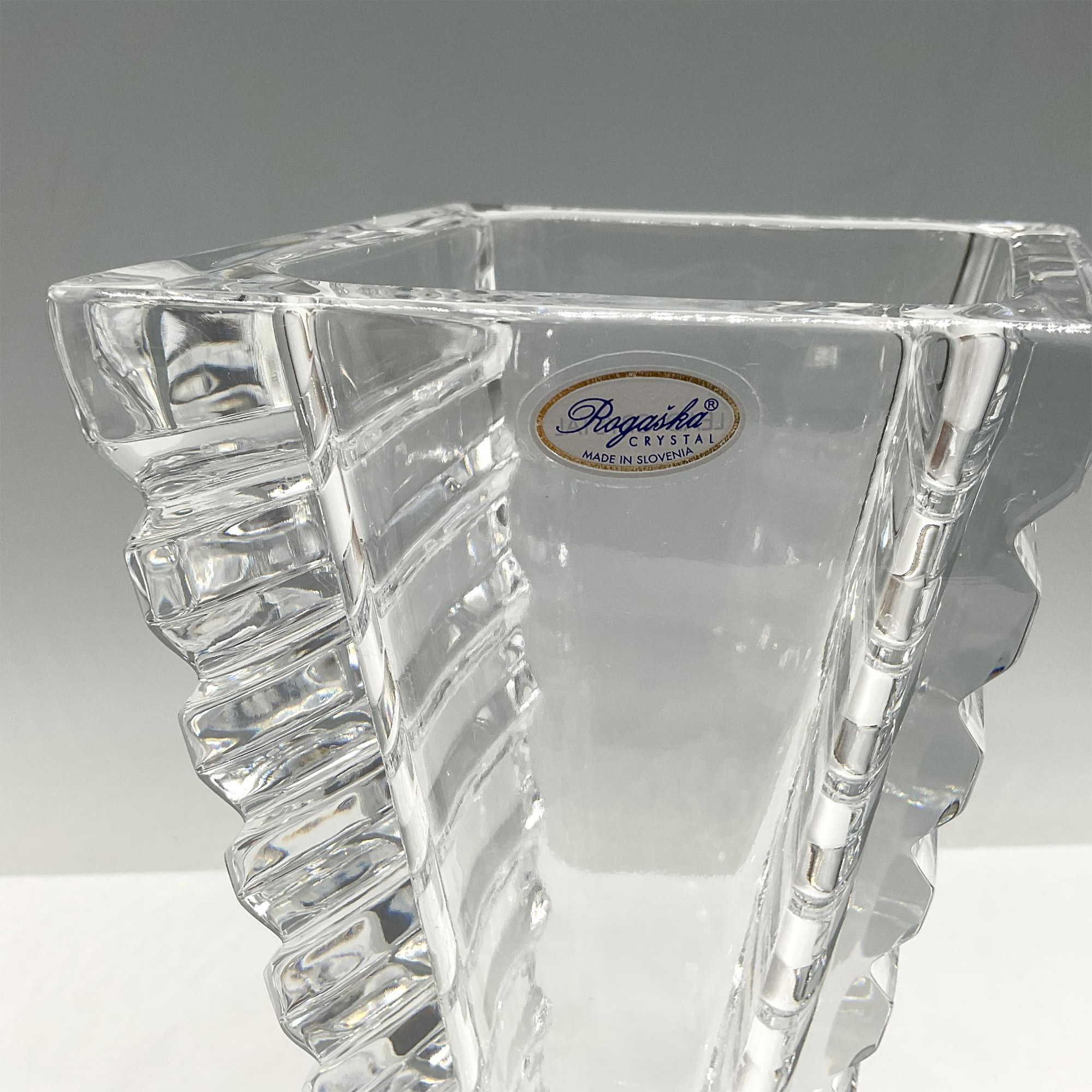 Rogaska Crystal Vase 8", Horizon - Image 4 of 4