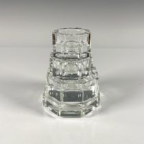 Orrefors Crystal Candleholder Set, Totem Majestic Octagonal