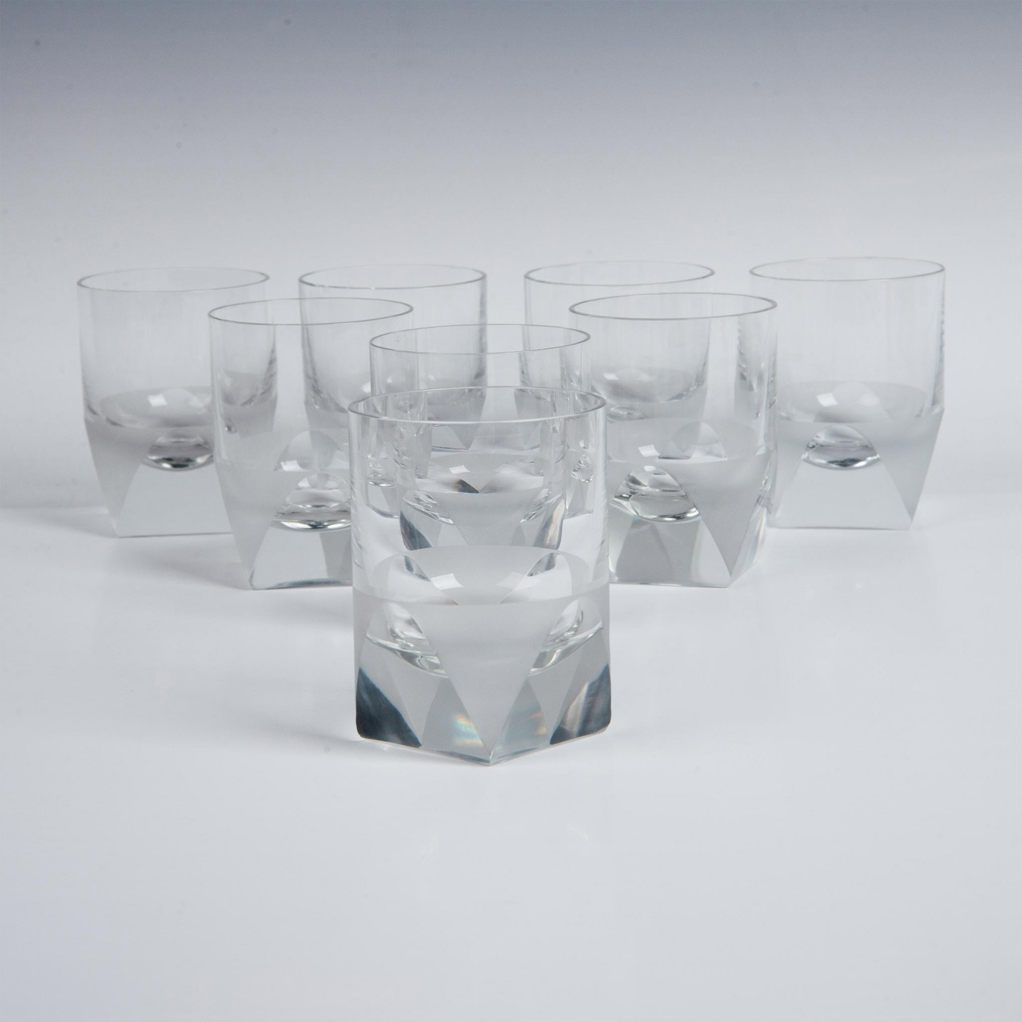 8pc Rosenthal Studio-Line Rocks Glasses, Skal Pattern - Image 2 of 9