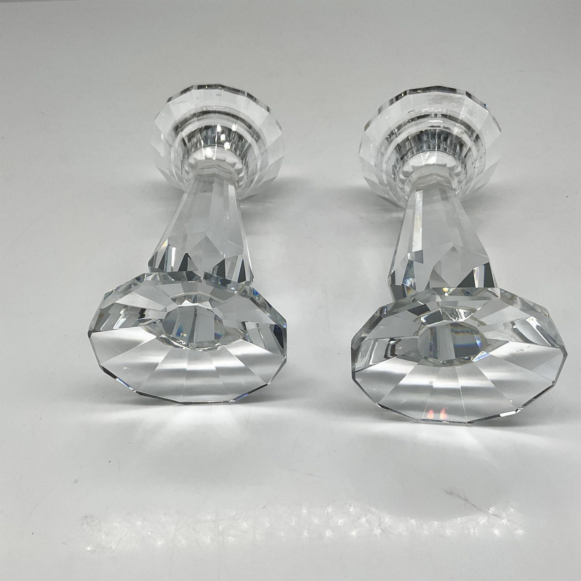 Pair of Crystal Candle Holders - Bild 3 aus 3
