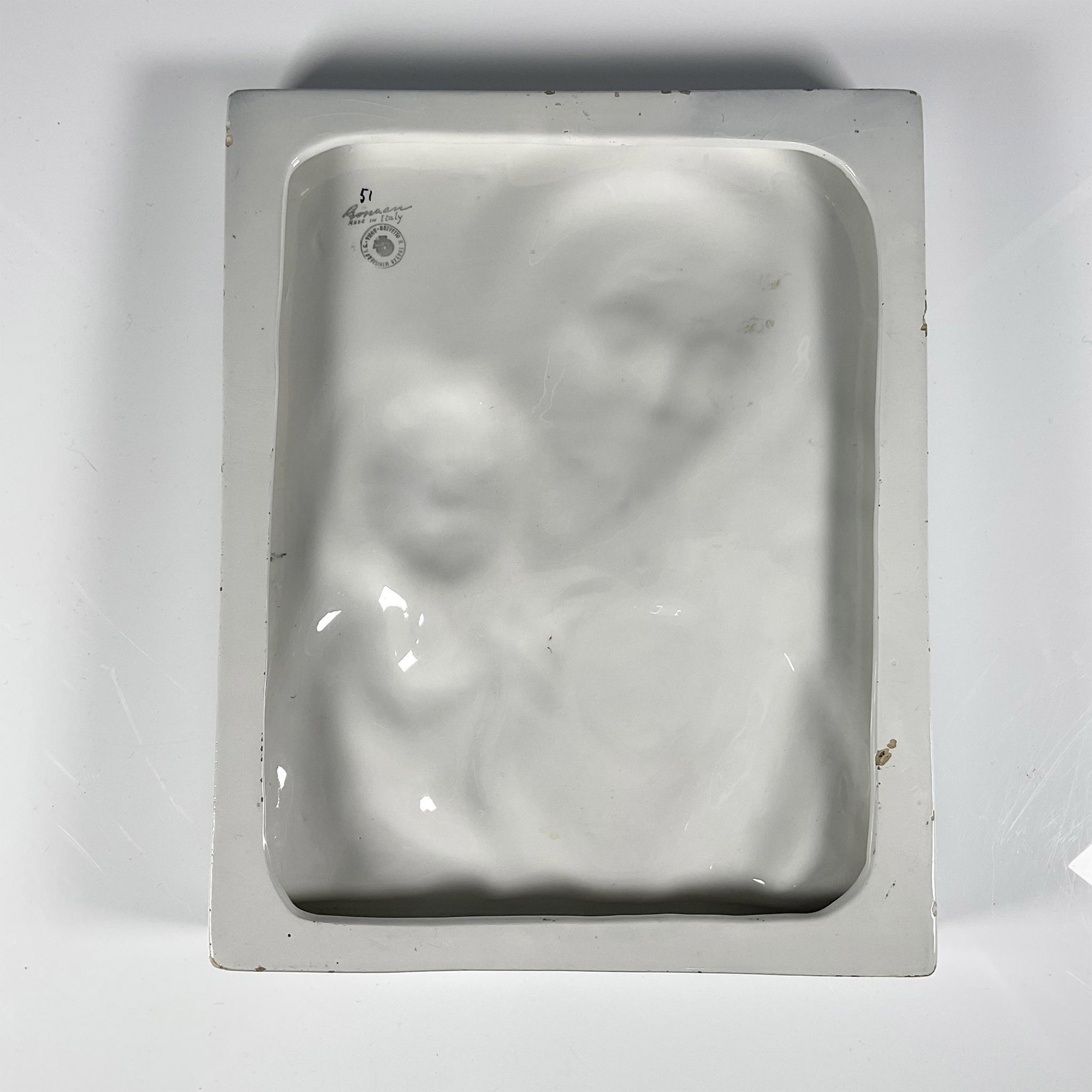 Ronzan Ceramic Plaque, Madonna And Child - Image 2 of 2